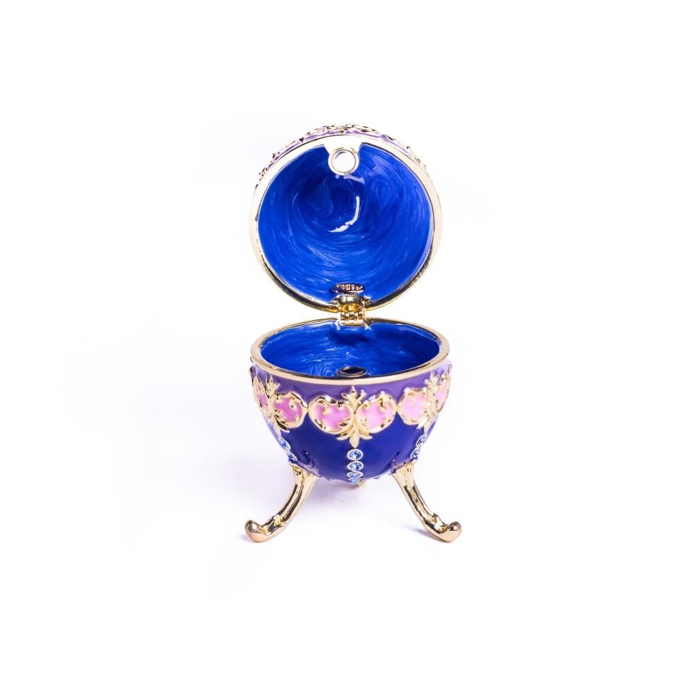 Keren Kopal Blue Decorated Faberge Egg