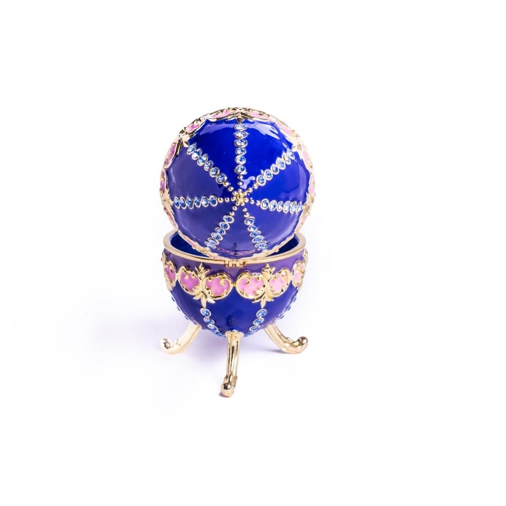 Keren Kopal Blue Decorated Faberge Egg