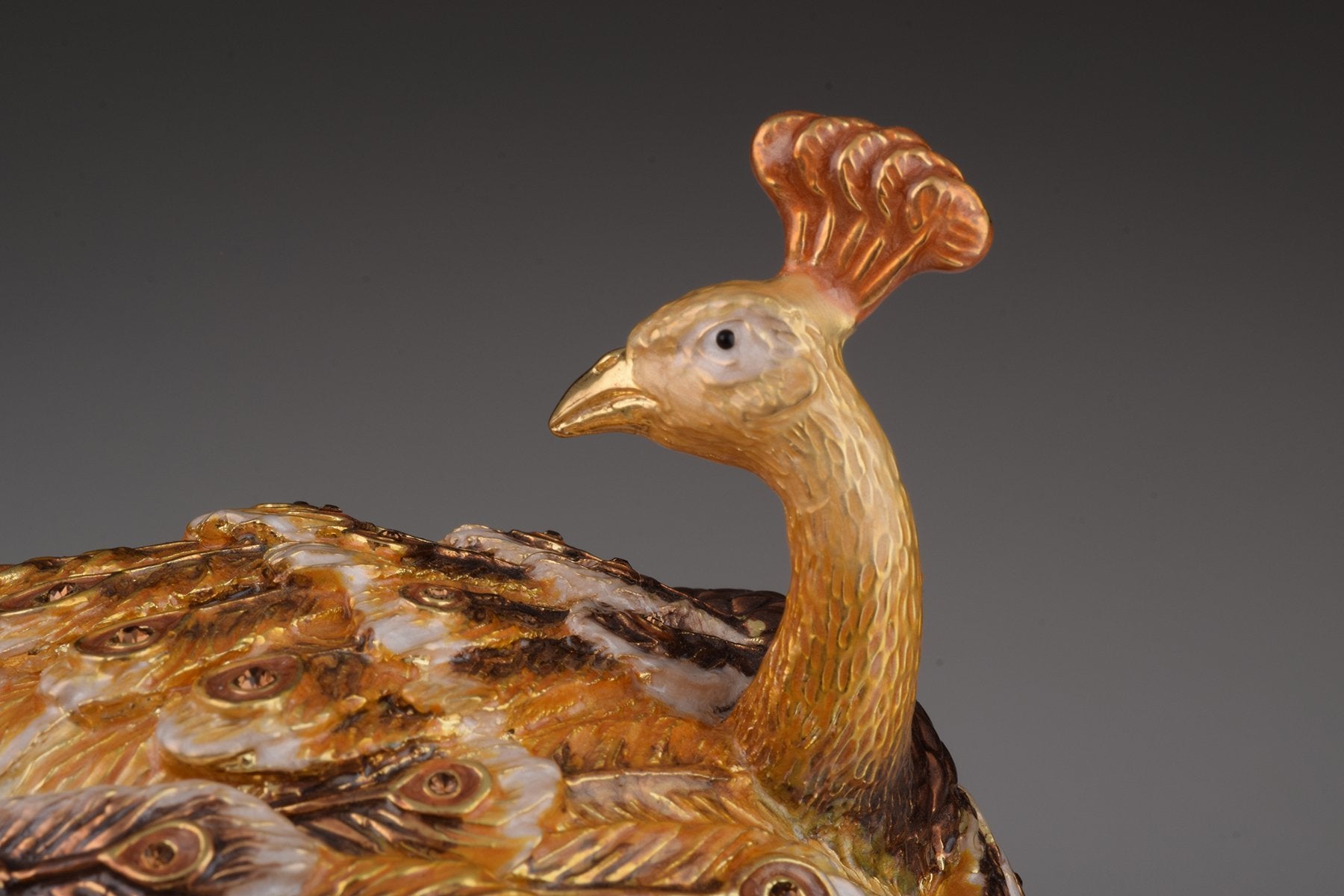 Keren Kopal Gold Peacocks Faberge Egg