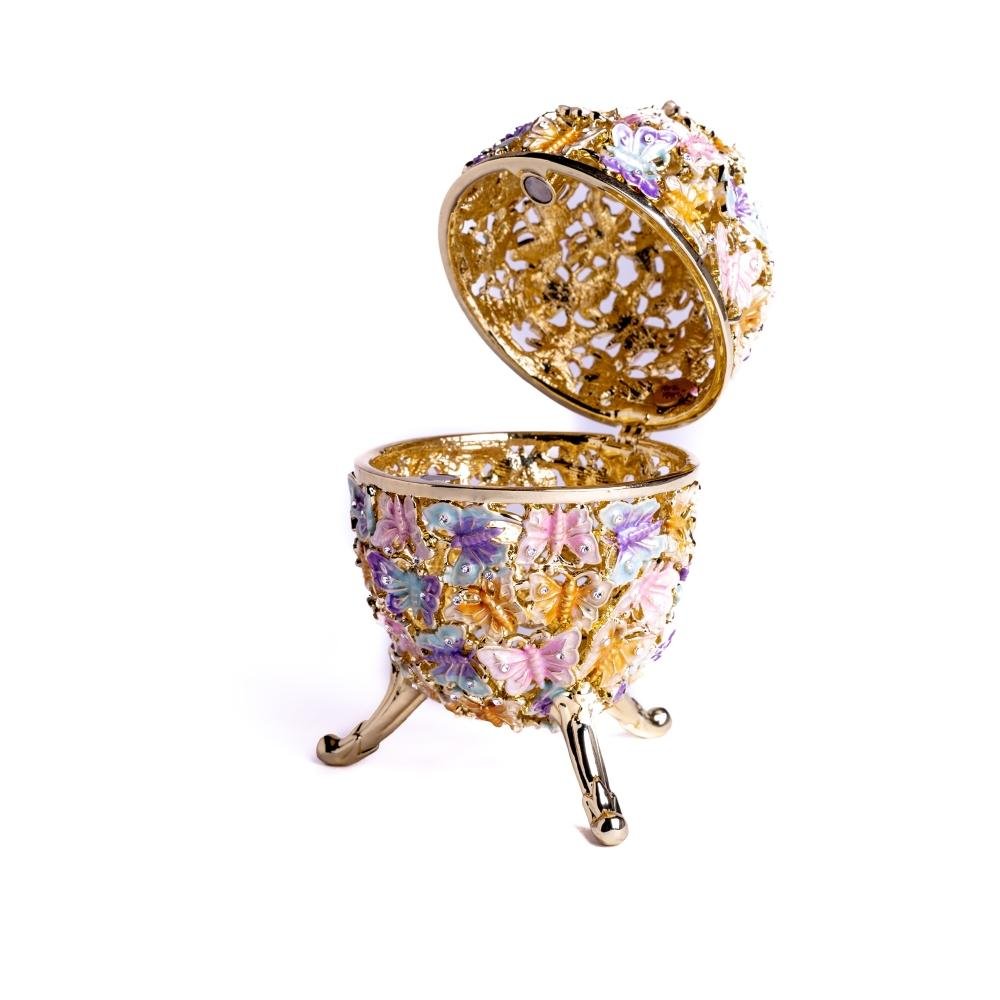 Keren Kopal Golden Faberge Egg Decorated with Butterflies