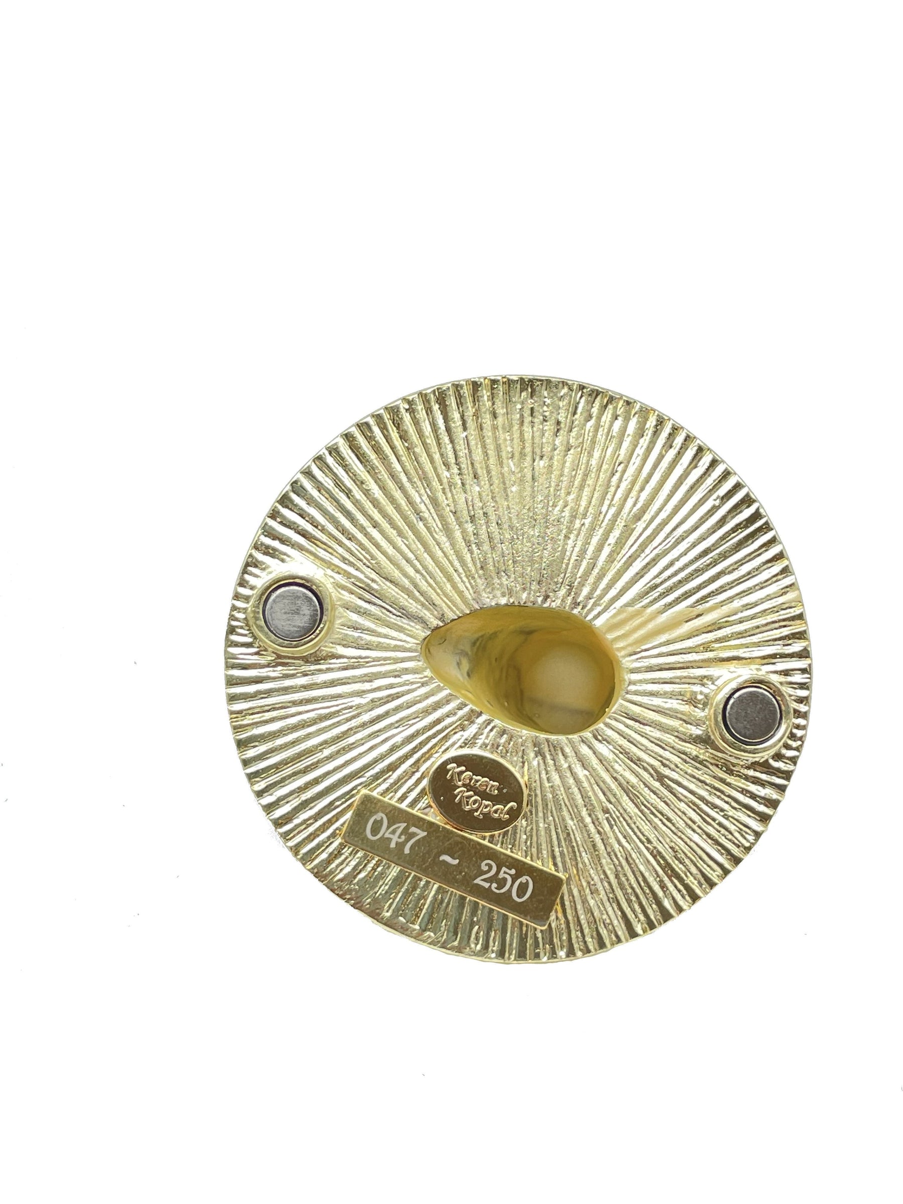 Keren Kopal Turquoise Faberge Egg with Swan Inside