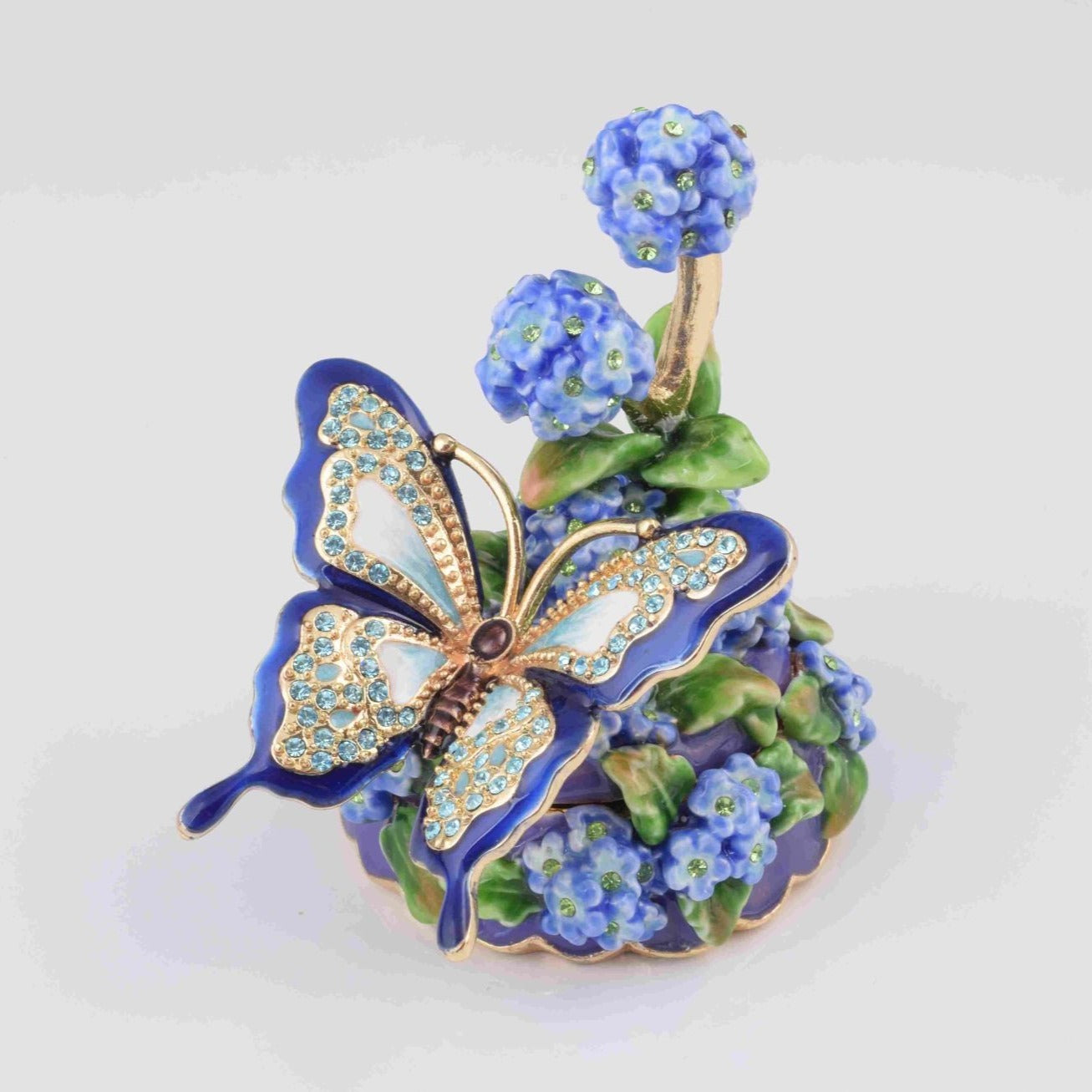 Keren Kopal Blue Butterfly on Flowers