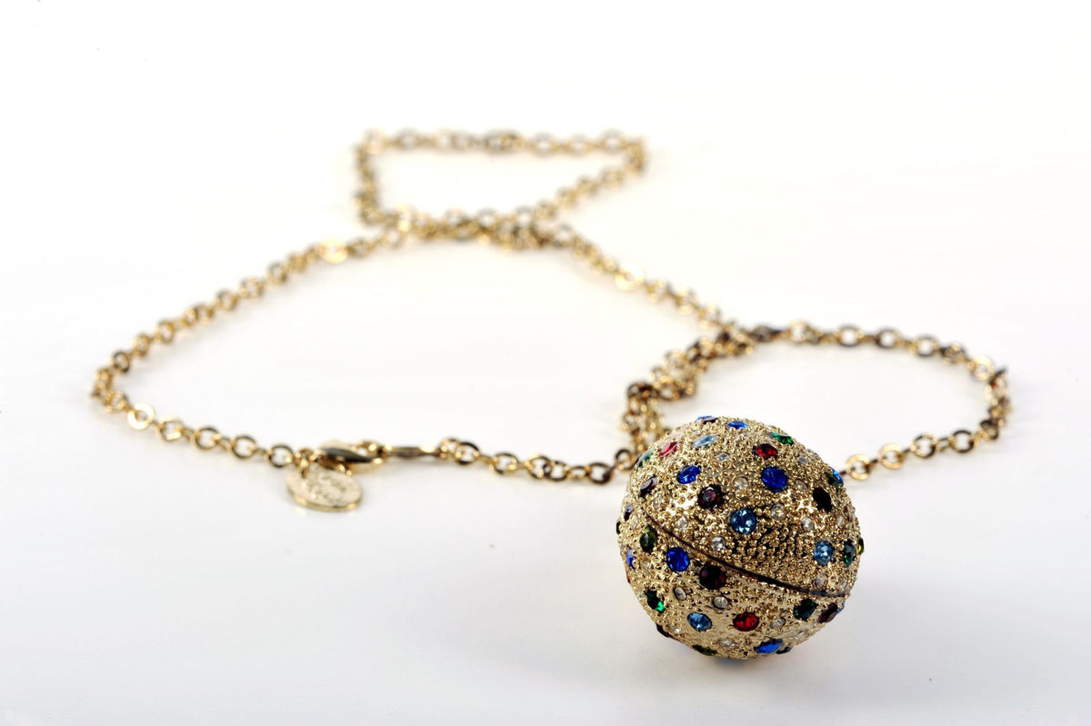 Keren Kopal Faberge Egg Pendant Necklace