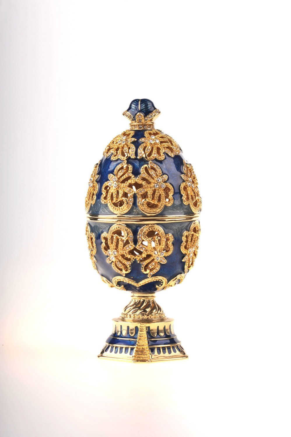 Keren Kopal Faberge Egg with a Golden Swan