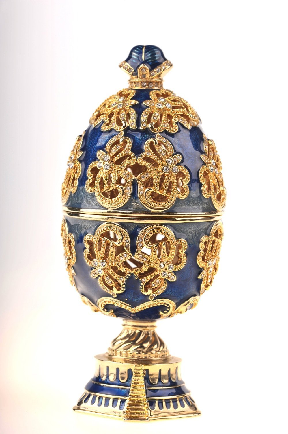 Keren Kopal Faberge Egg with a Golden Swan