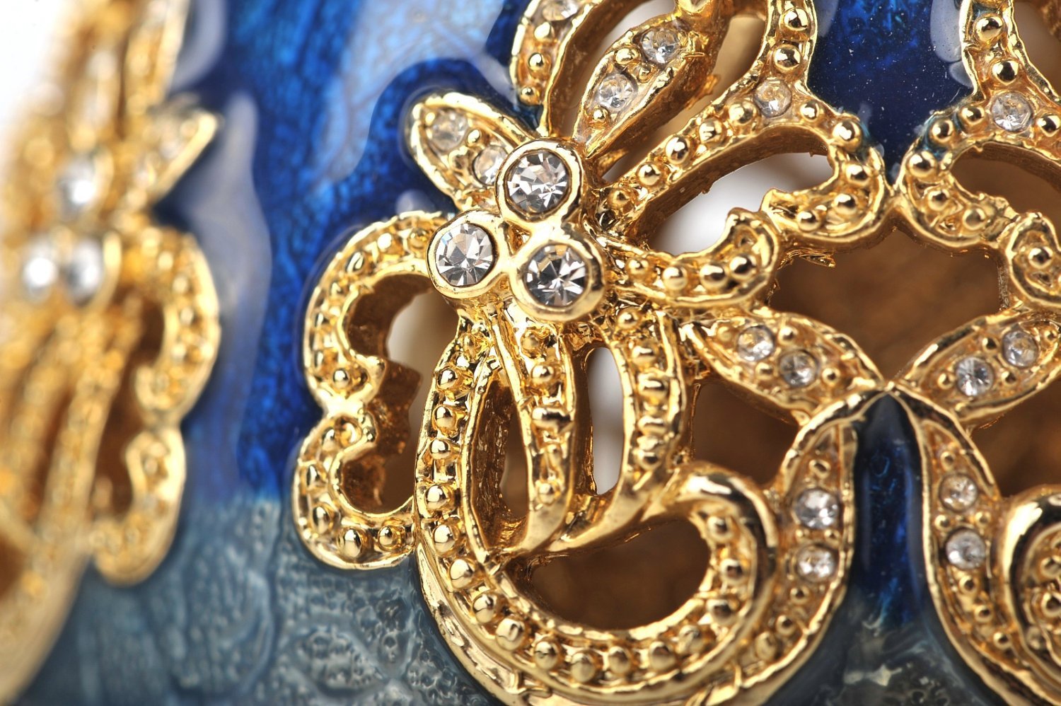 Keren Kopal Faberge Egg with a Golden Swan