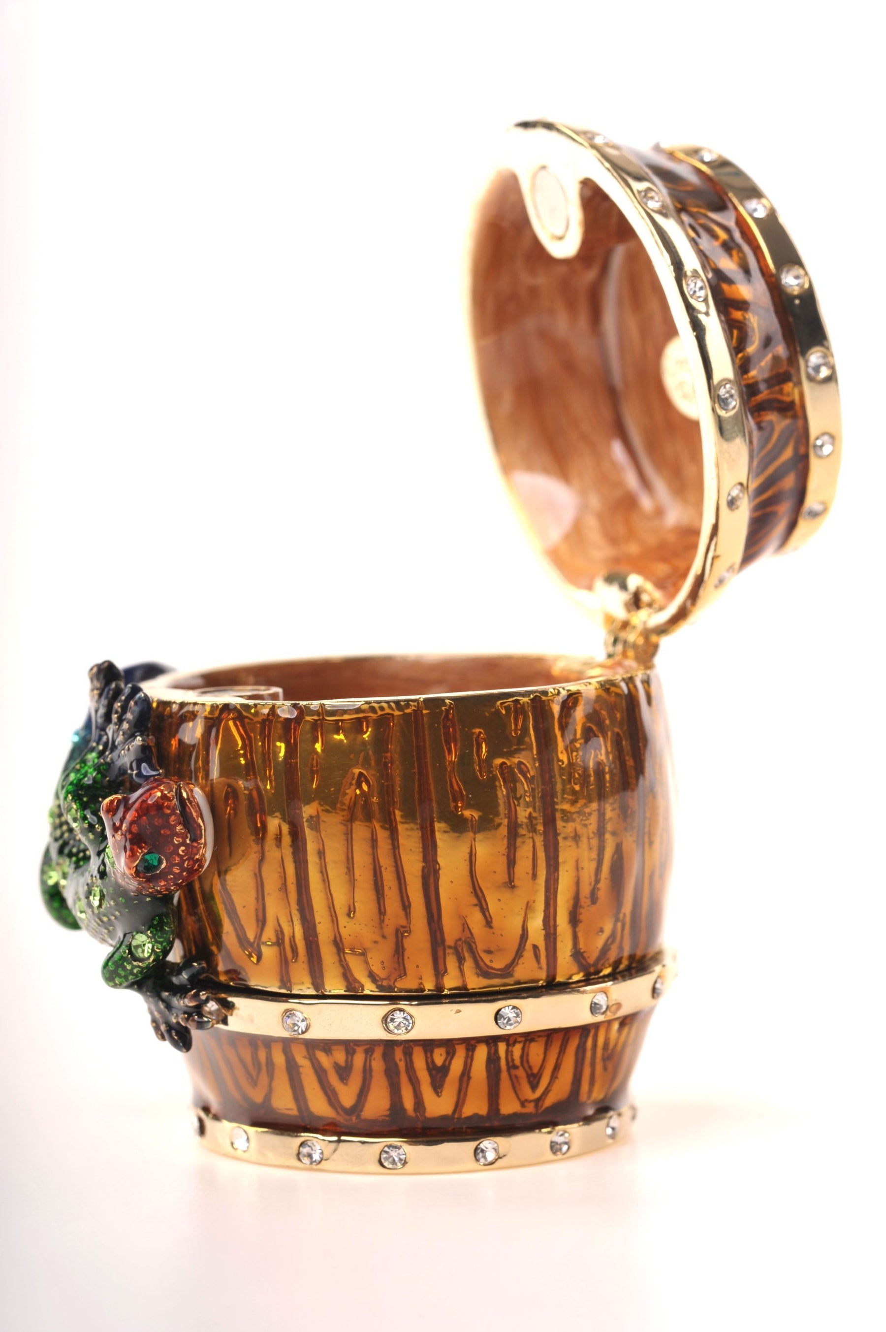 Keren Kopal Frog & Lizard on a Barrel