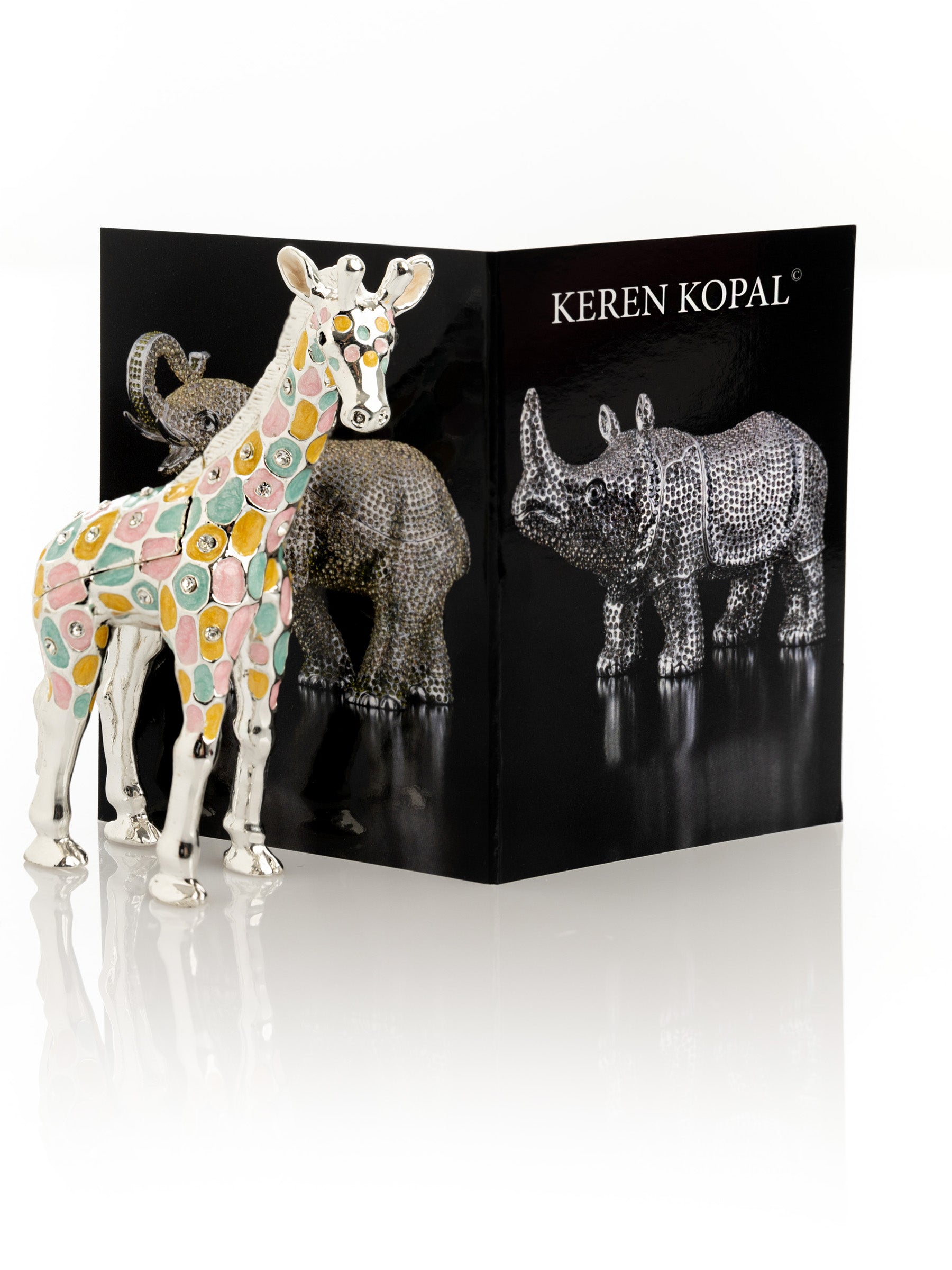 Keren Kopal Colorful Giraffe Trinket Box