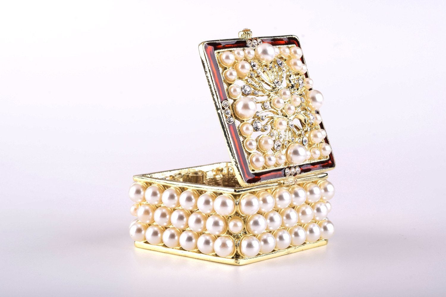 Keren Kopal Gold Box with Pearls