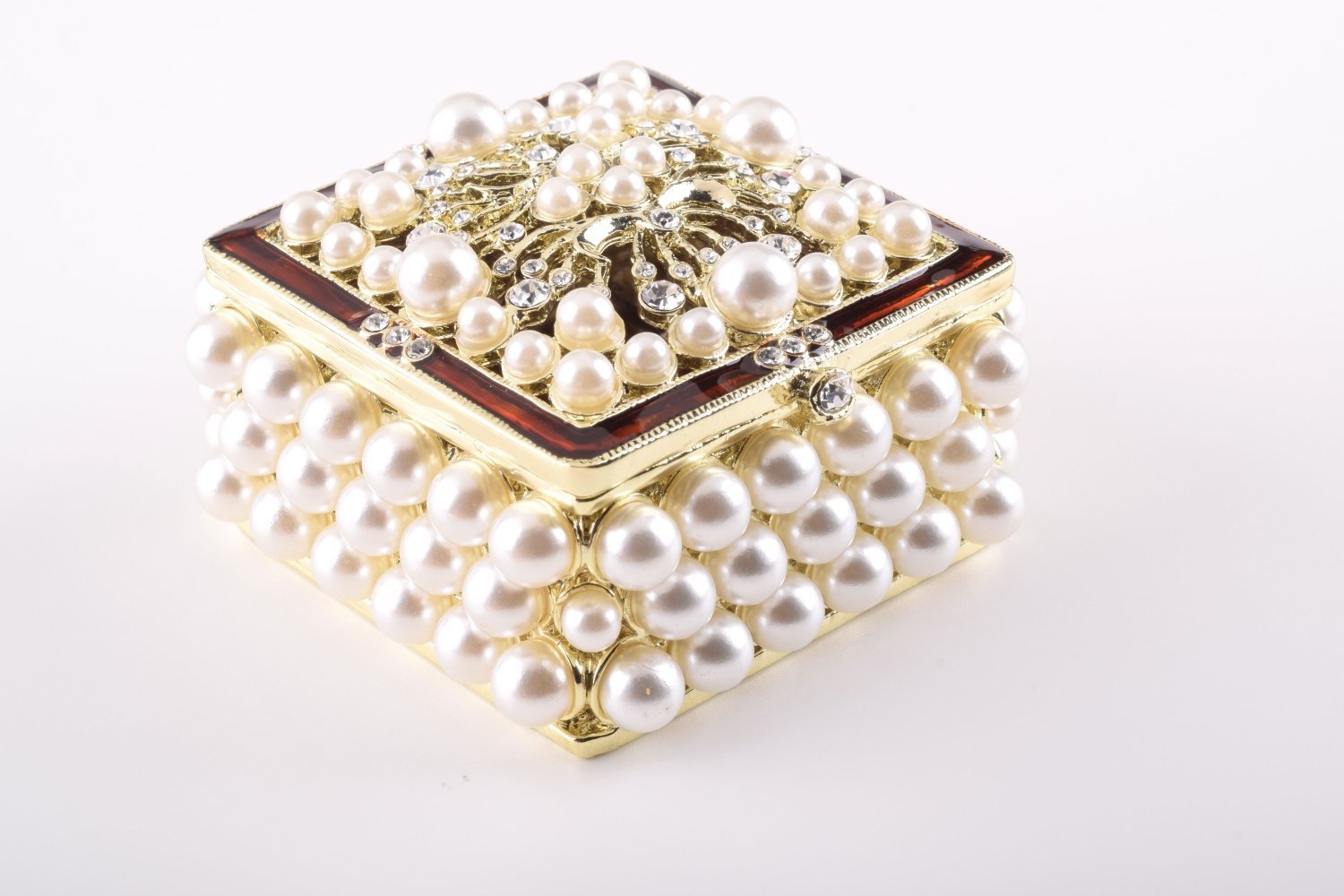 Keren Kopal Gold Box with Pearls