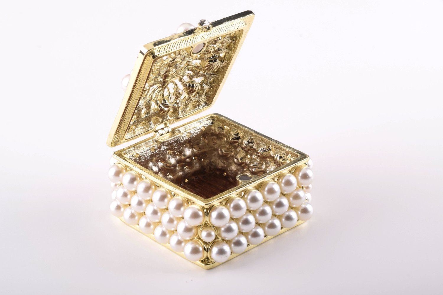 Keren Kopal Gold Box with Pearls
