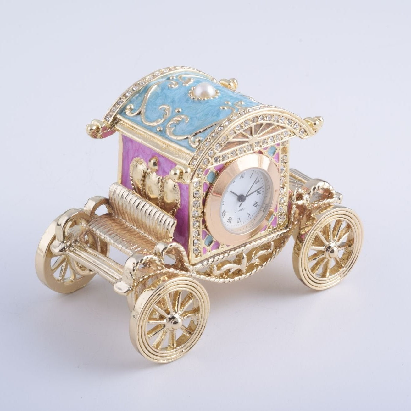 Keren Kopal Gold Carriage with a Clock