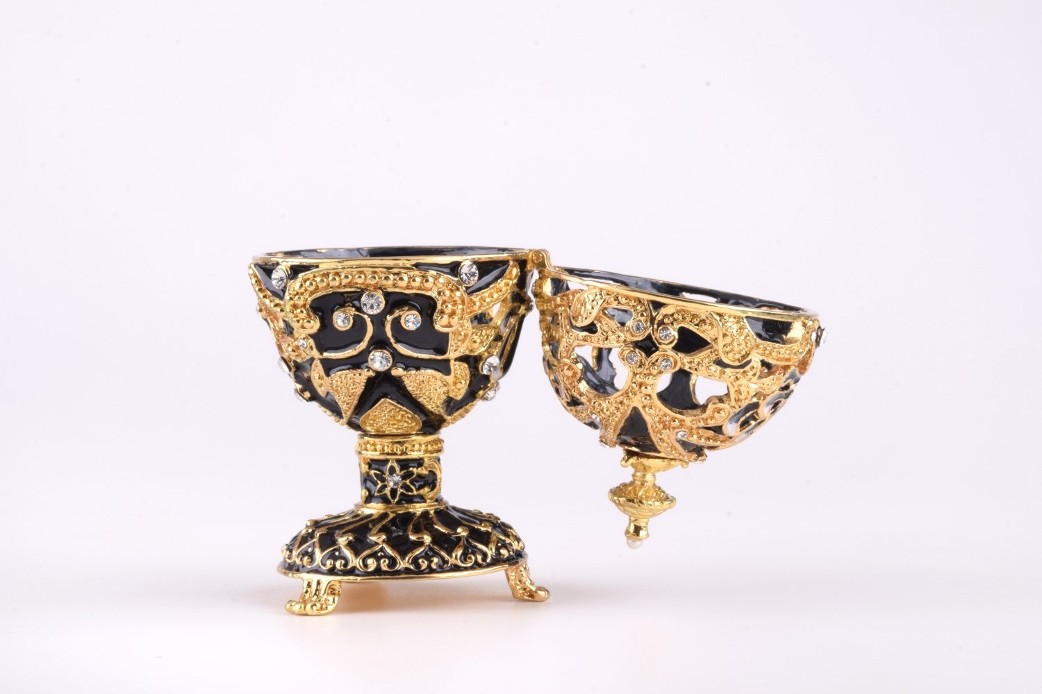Keren Kopal Gold & Black Faberge Egg