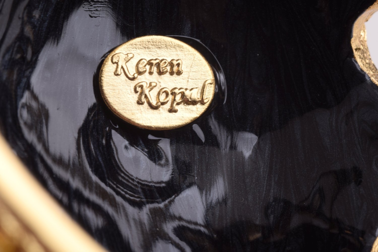 Keren Kopal Gold & Black Faberge Egg