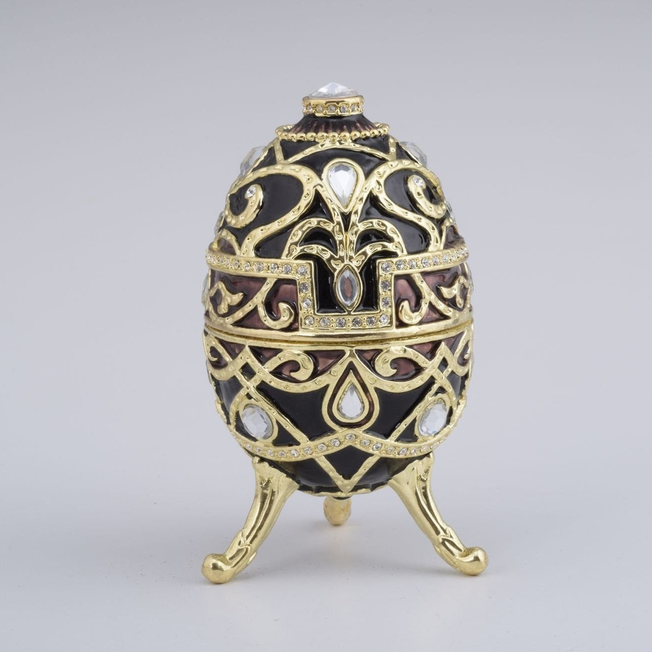 Keren Kopal Gold & Black Faberge Style Egg