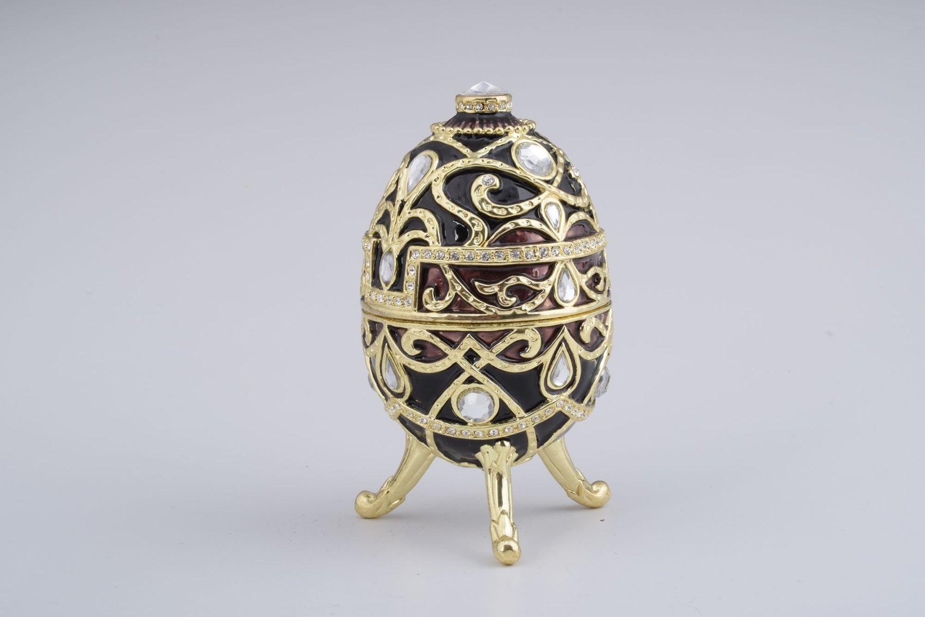 Keren Kopal Gold & Black Faberge Style Egg
