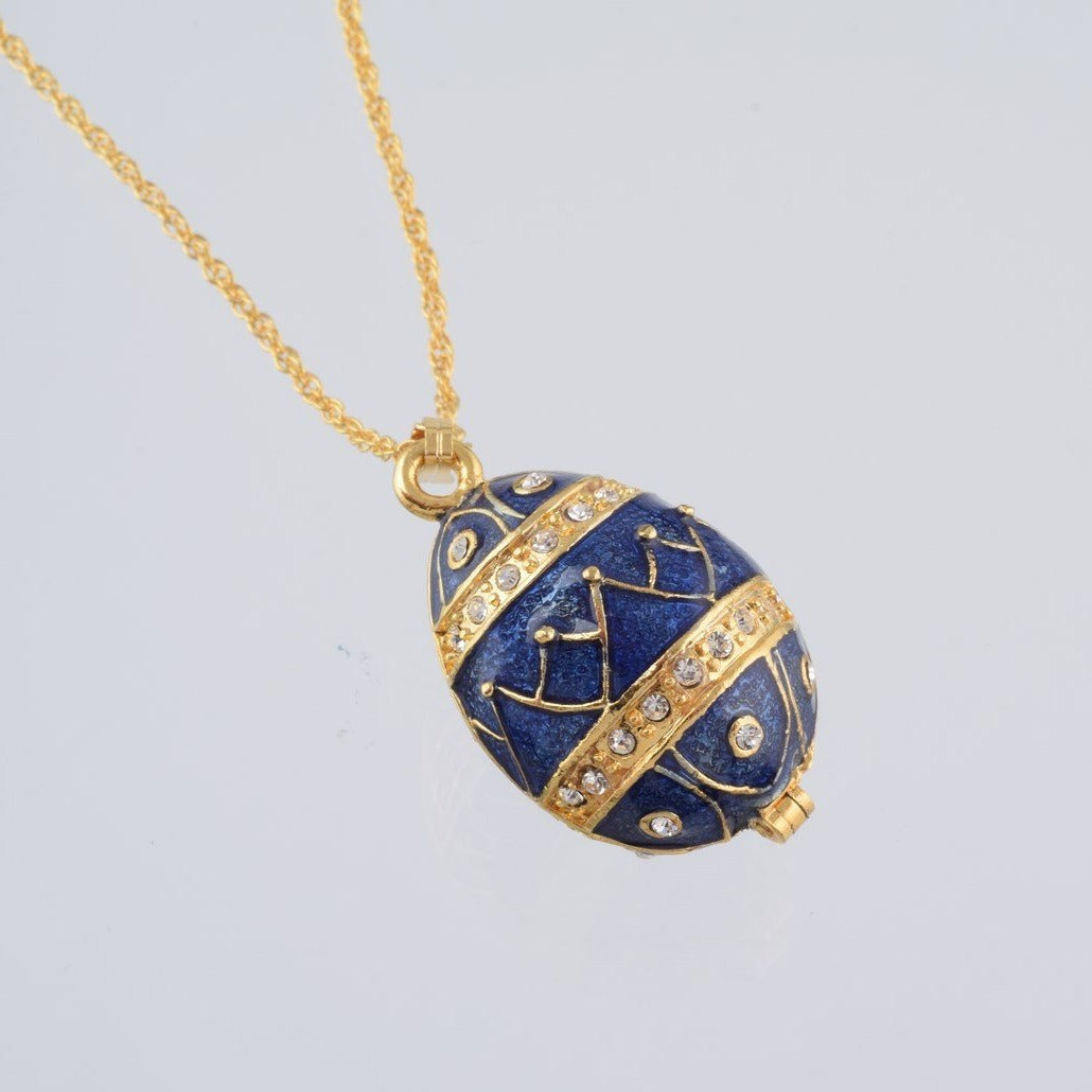 Keren Kopal Gold & Blue Egg Pendant Necklace