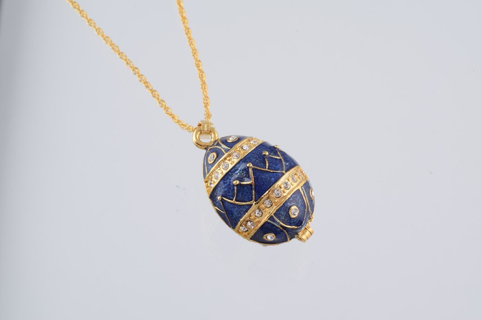 Keren Kopal Gold & Blue Egg Pendant Necklace