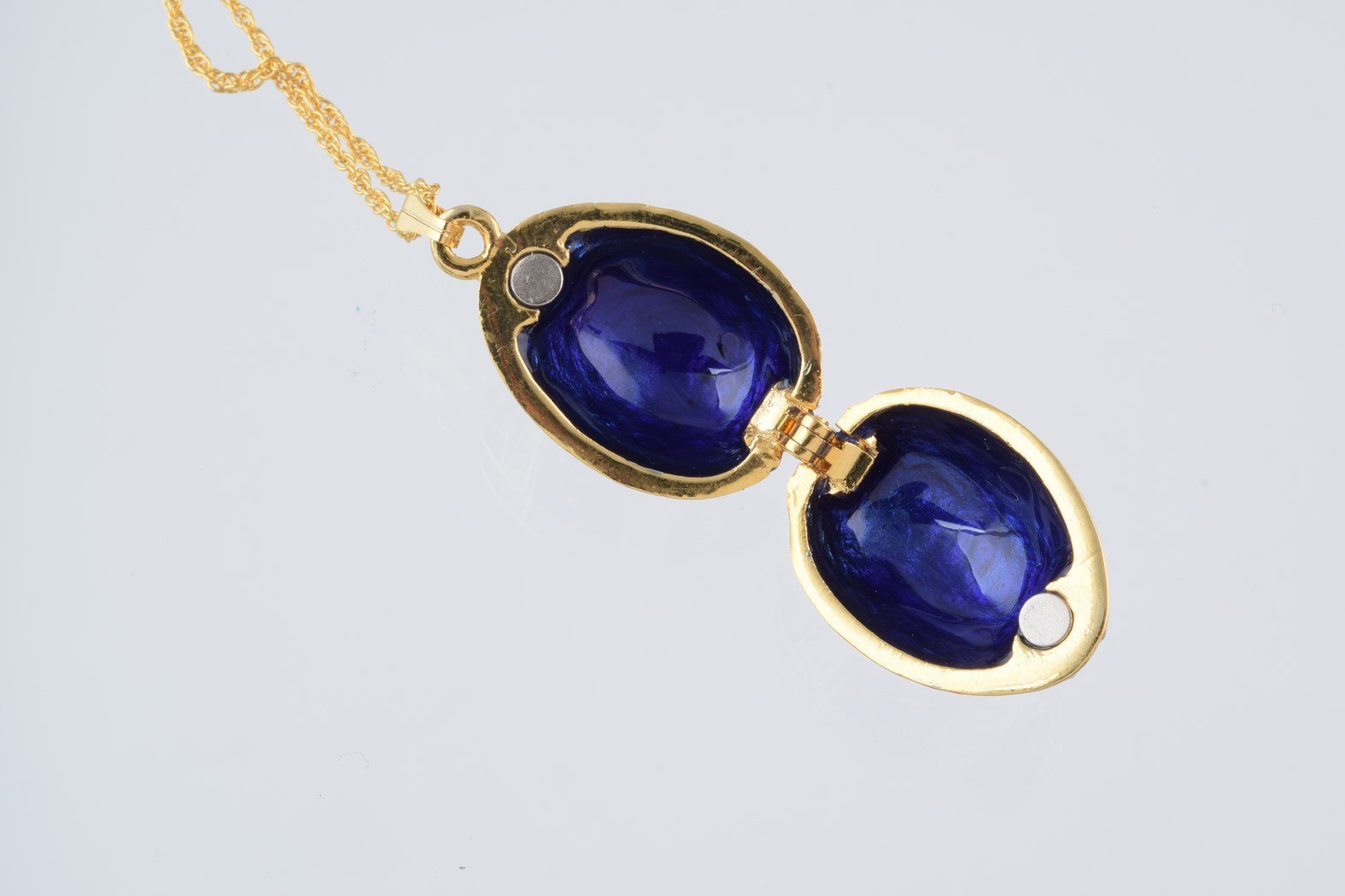 Keren Kopal Gold & Blue Egg Pendant Necklace