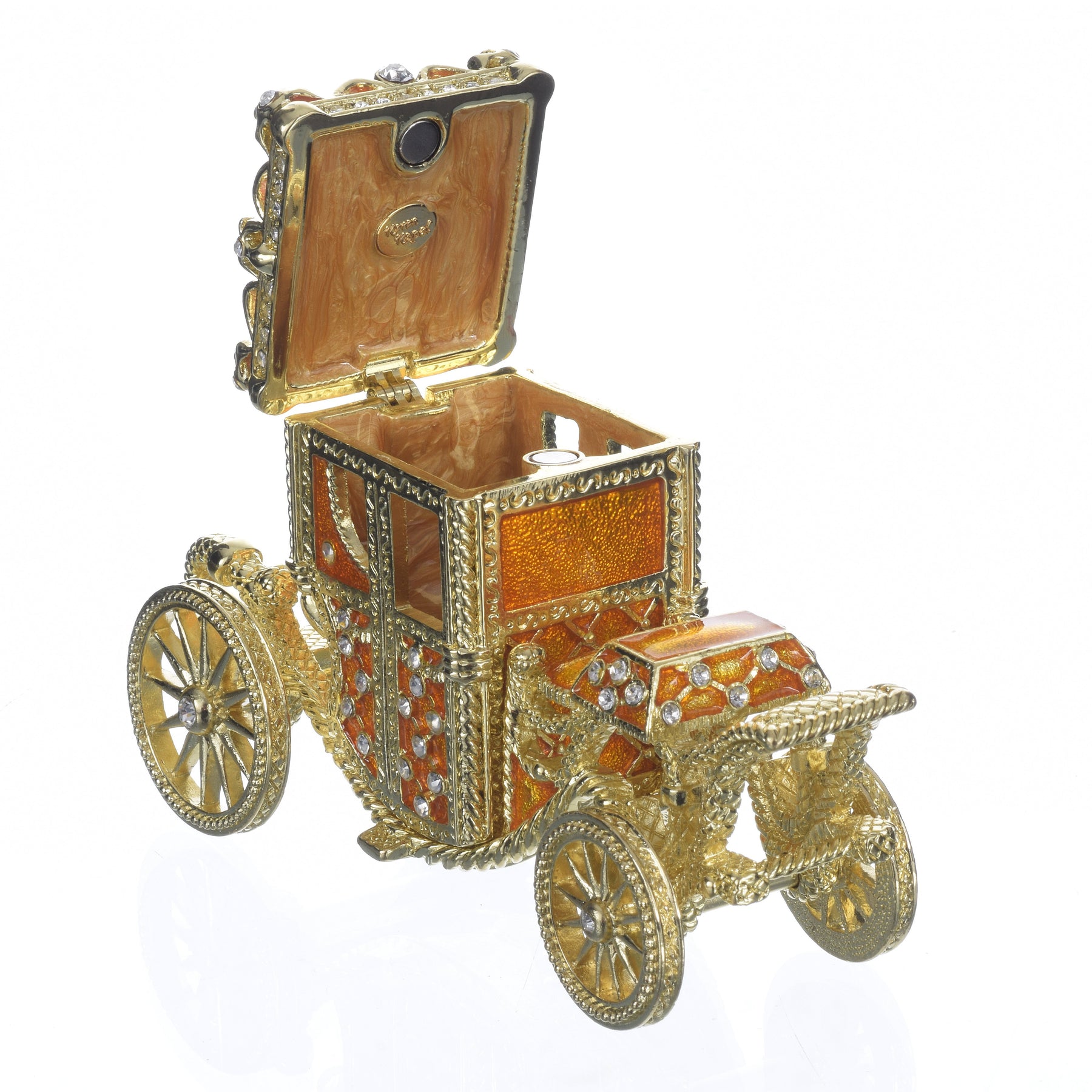 Keren Kopal Golden Carriage Trinket Box