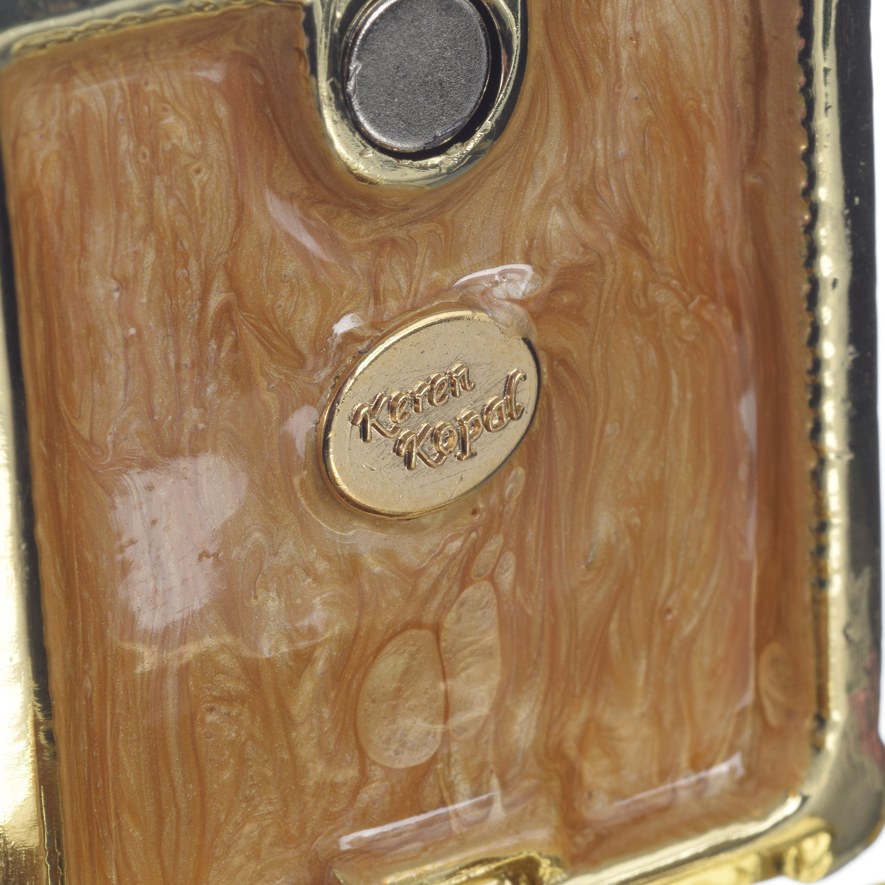 Keren Kopal Golden Carriage Trinket Box