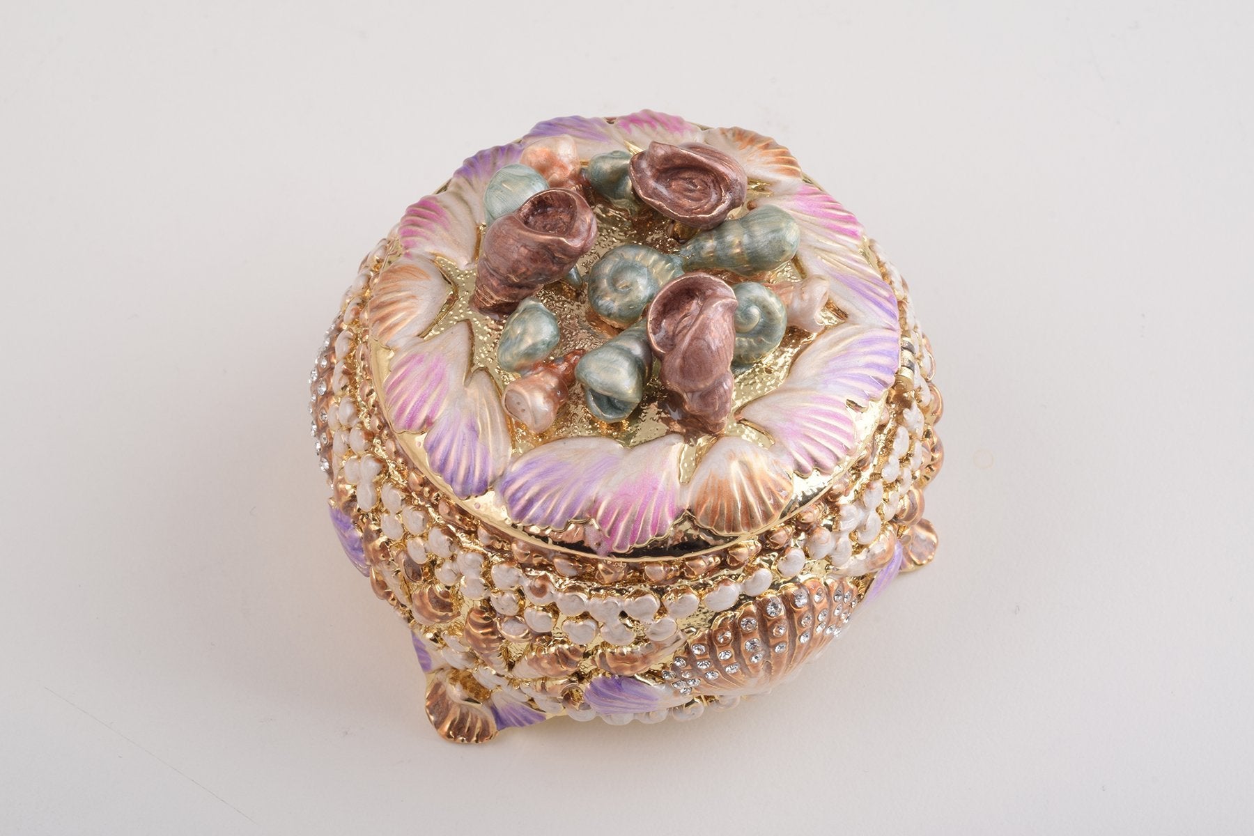 Keren Kopal Golden Seashells Trinket Box