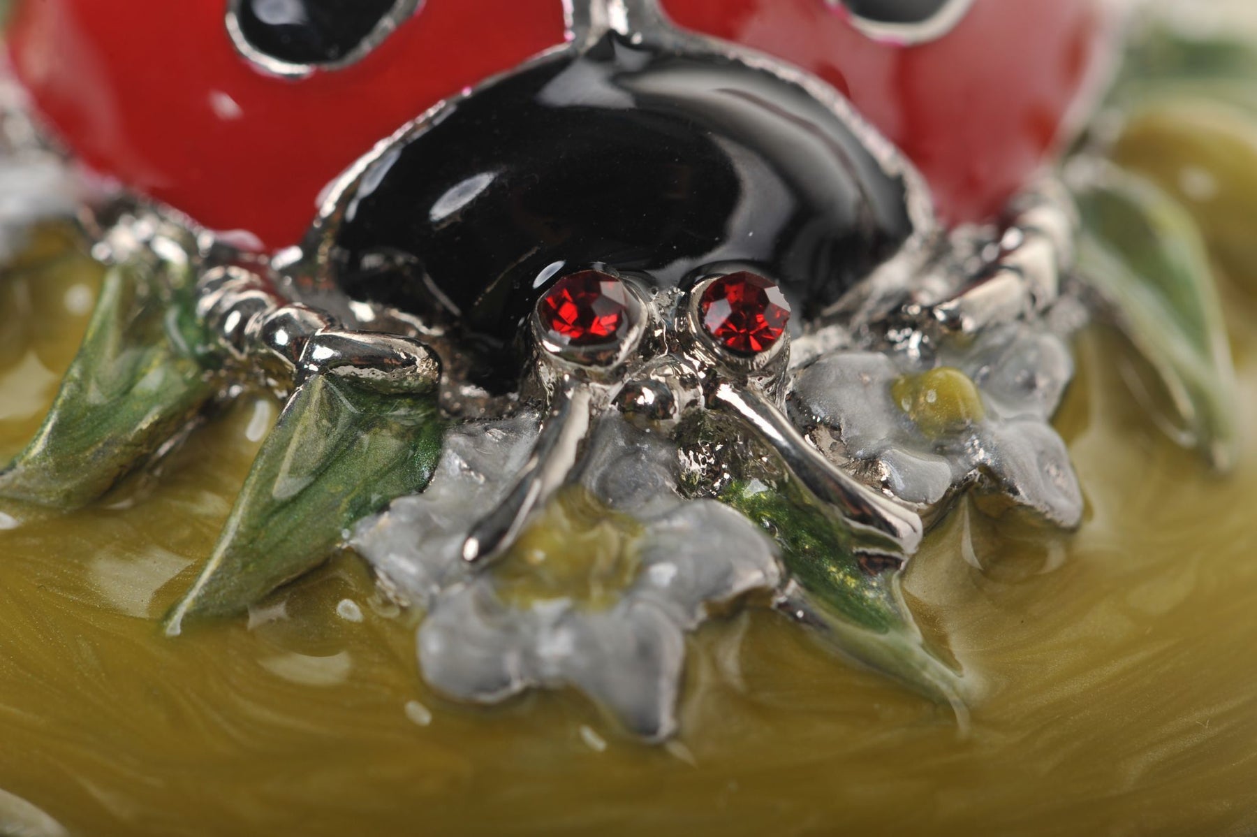 Keren Kopal Green Box with Red Ladybug