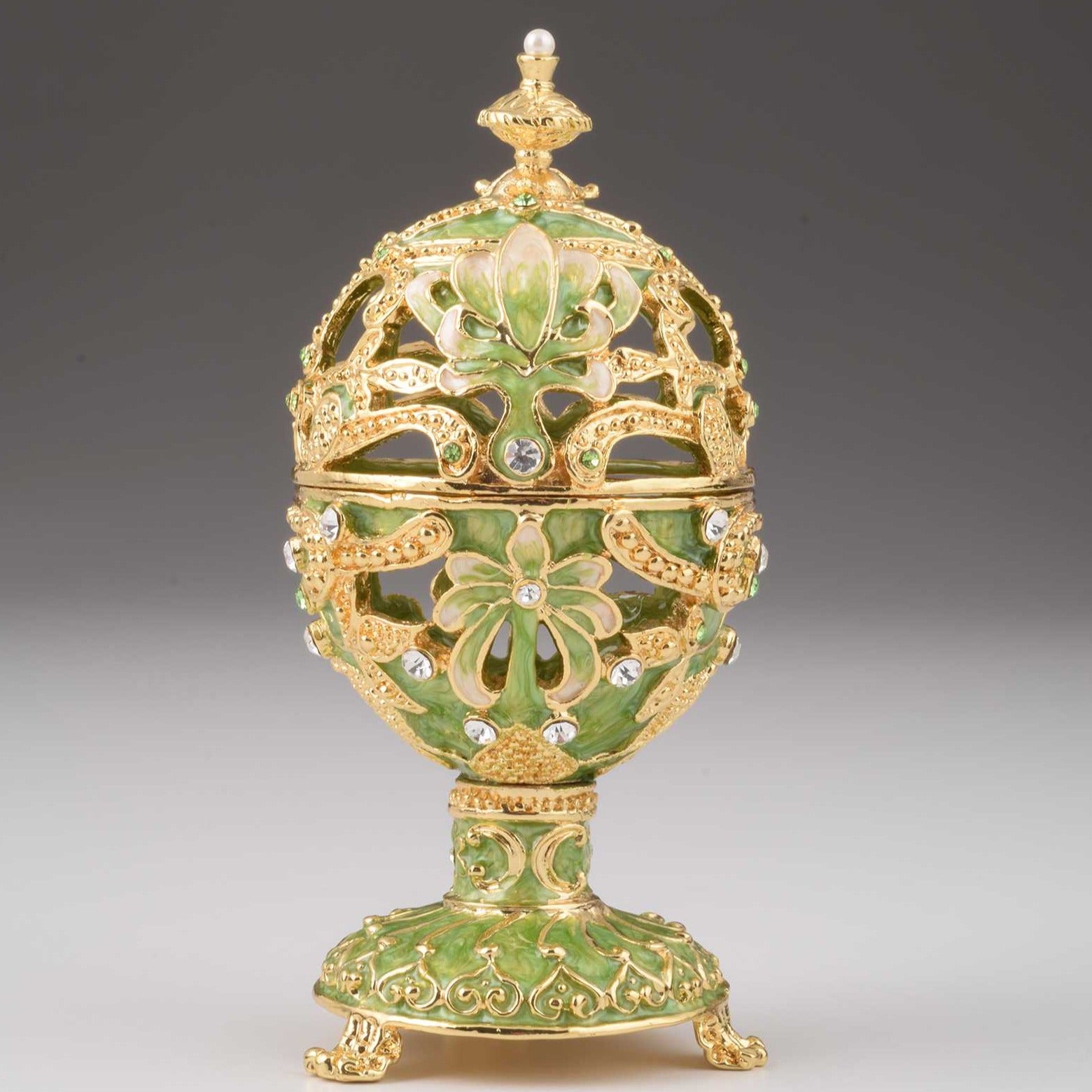 Keren Kopal Green & Gold Faberge Egg