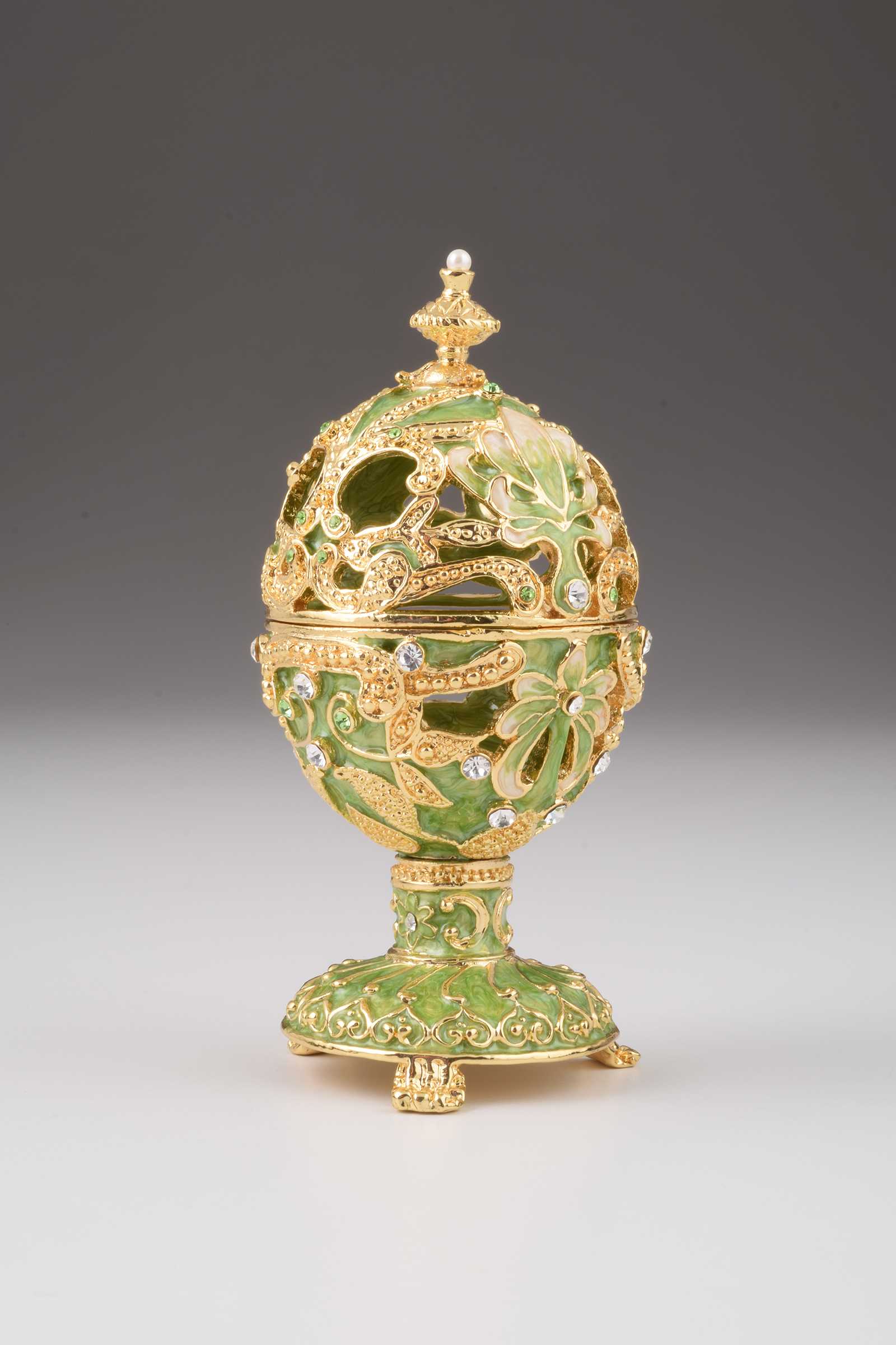 Keren Kopal Green & Gold Faberge Egg