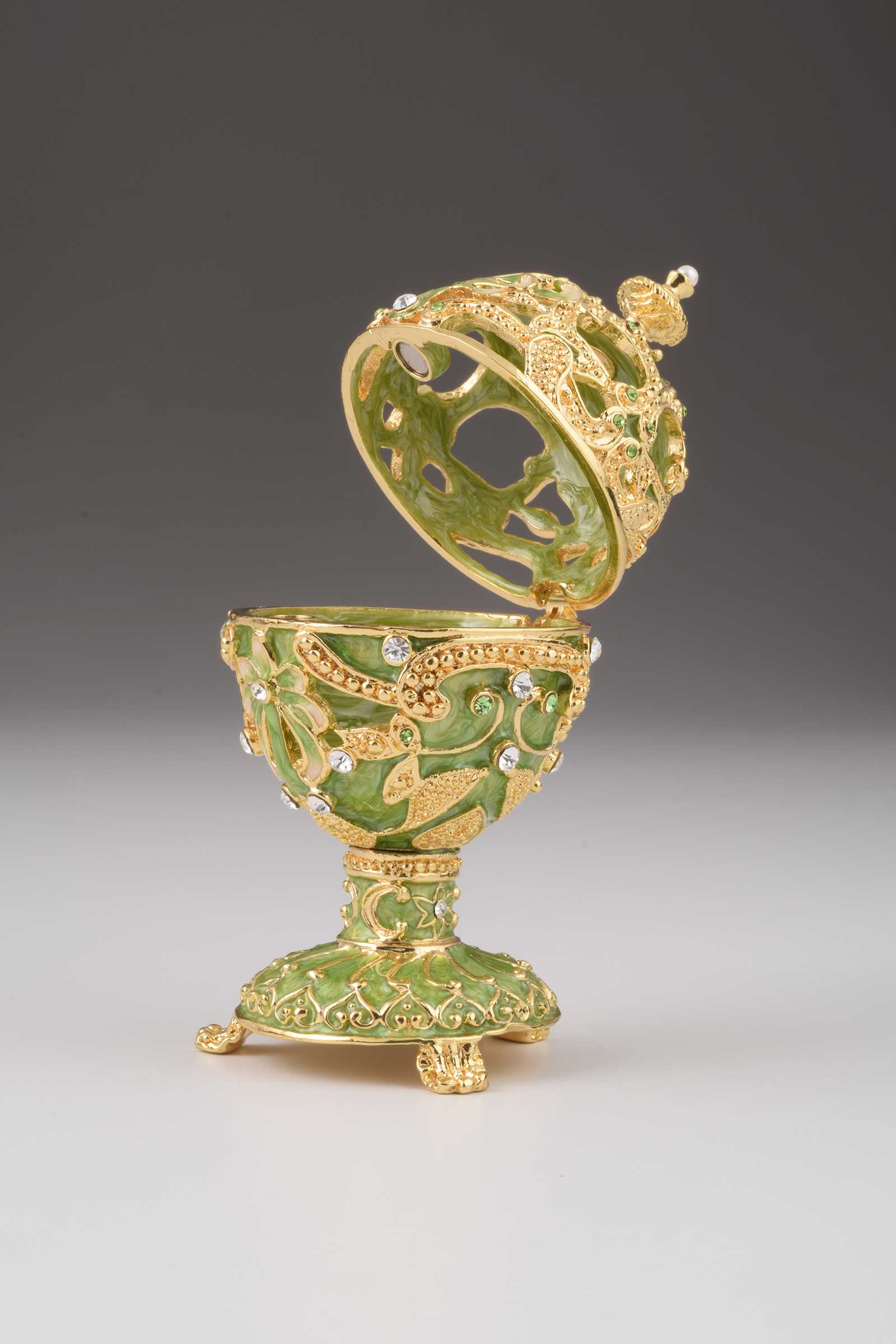 Keren Kopal Green & Gold Faberge Egg