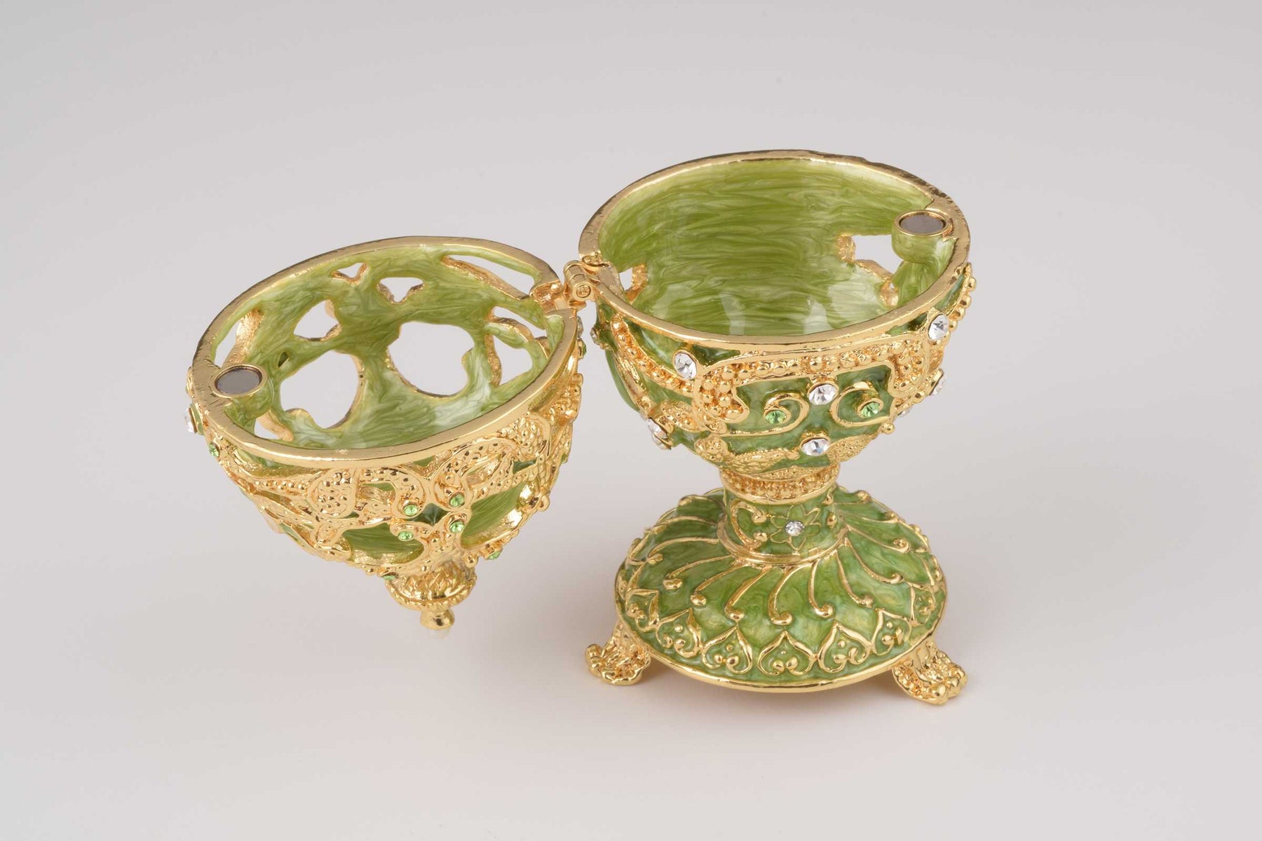 Keren Kopal Green & Gold Faberge Egg