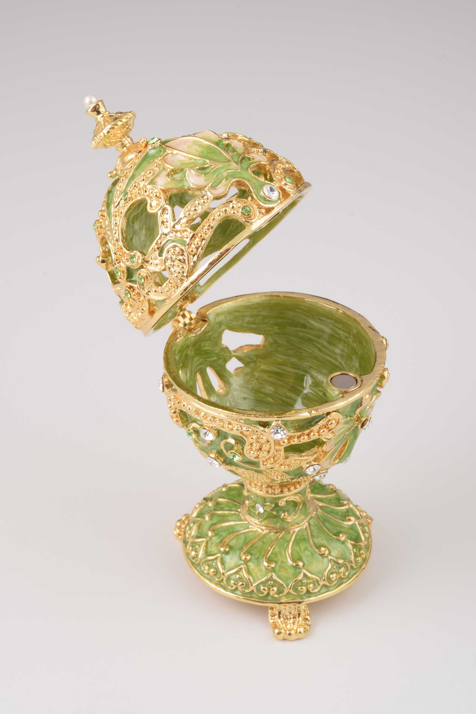 Keren Kopal Green & Gold Faberge Egg