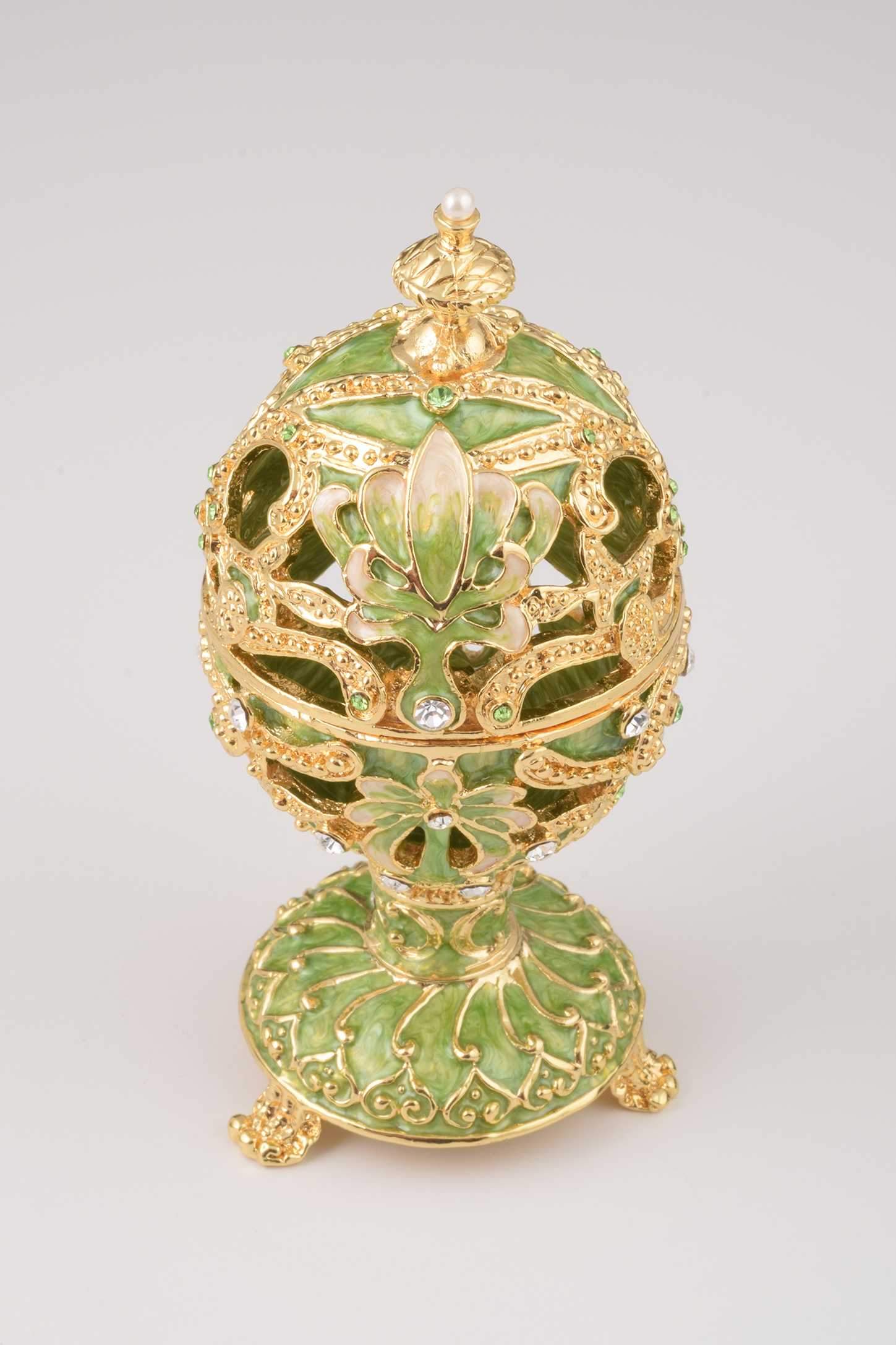 Keren Kopal Green & Gold Faberge Egg