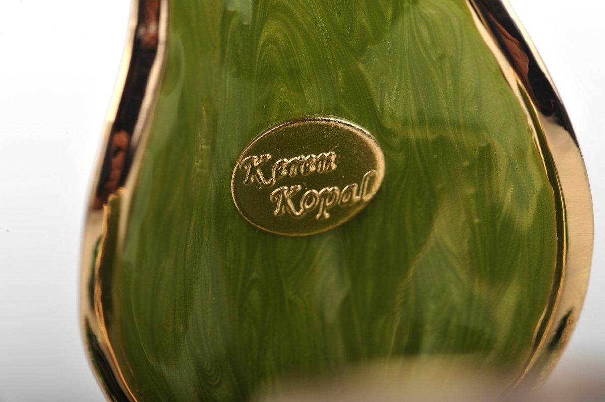 Keren Kopal Green & Gold Sitting Toad