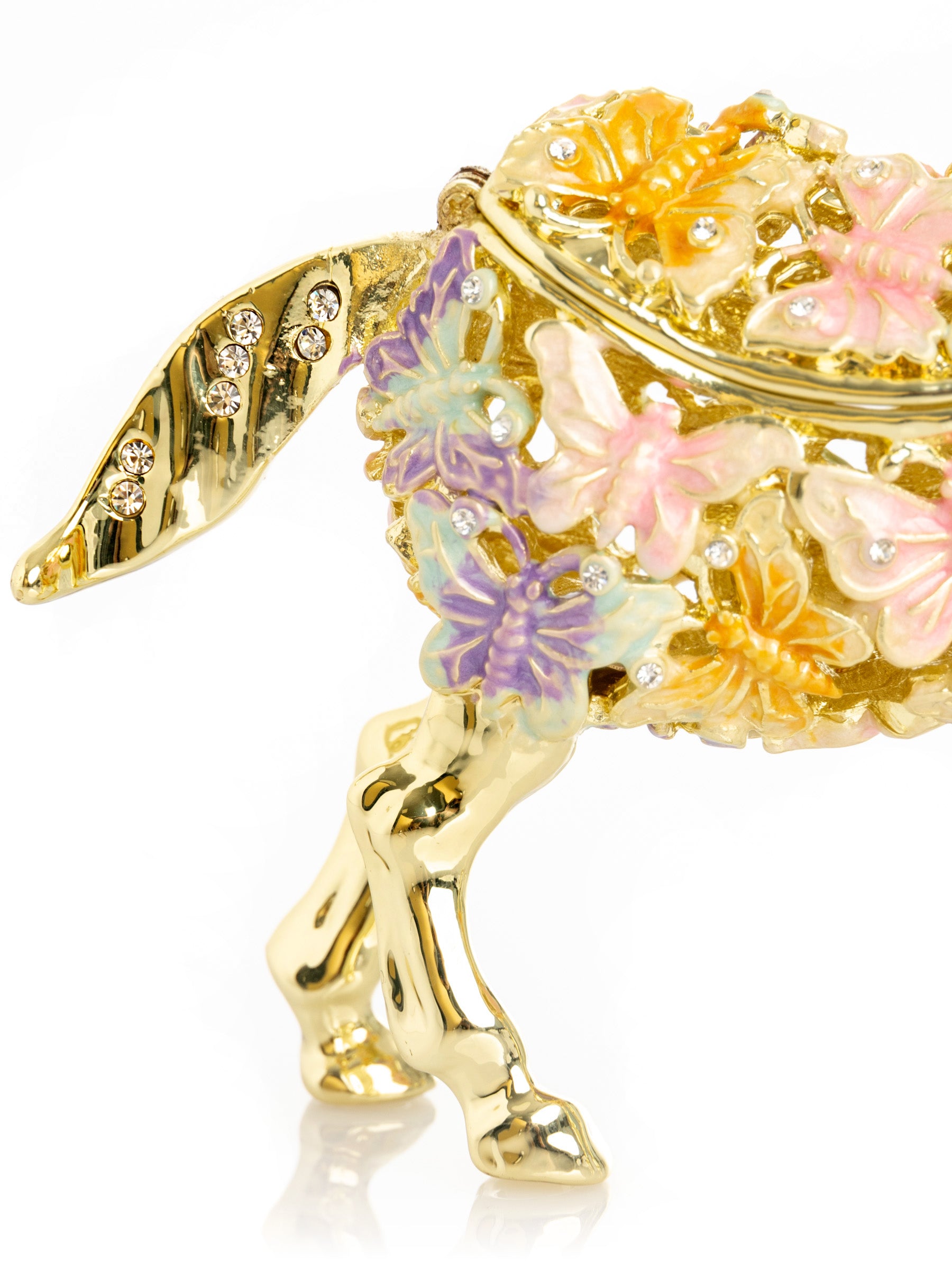 Keren Kopal Golden Horse Decorated with butterflies