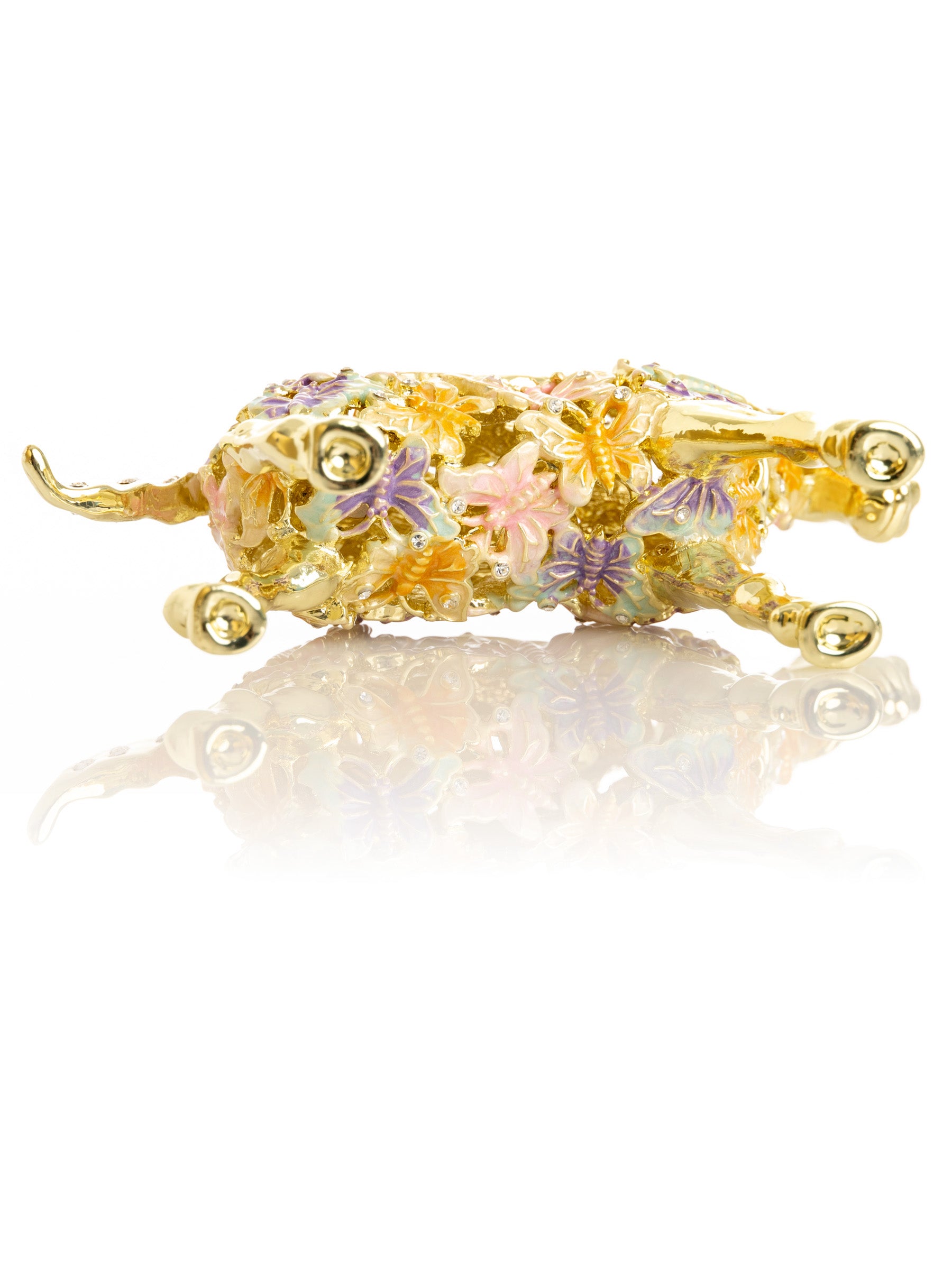 Keren Kopal Golden Horse Decorated with butterflies