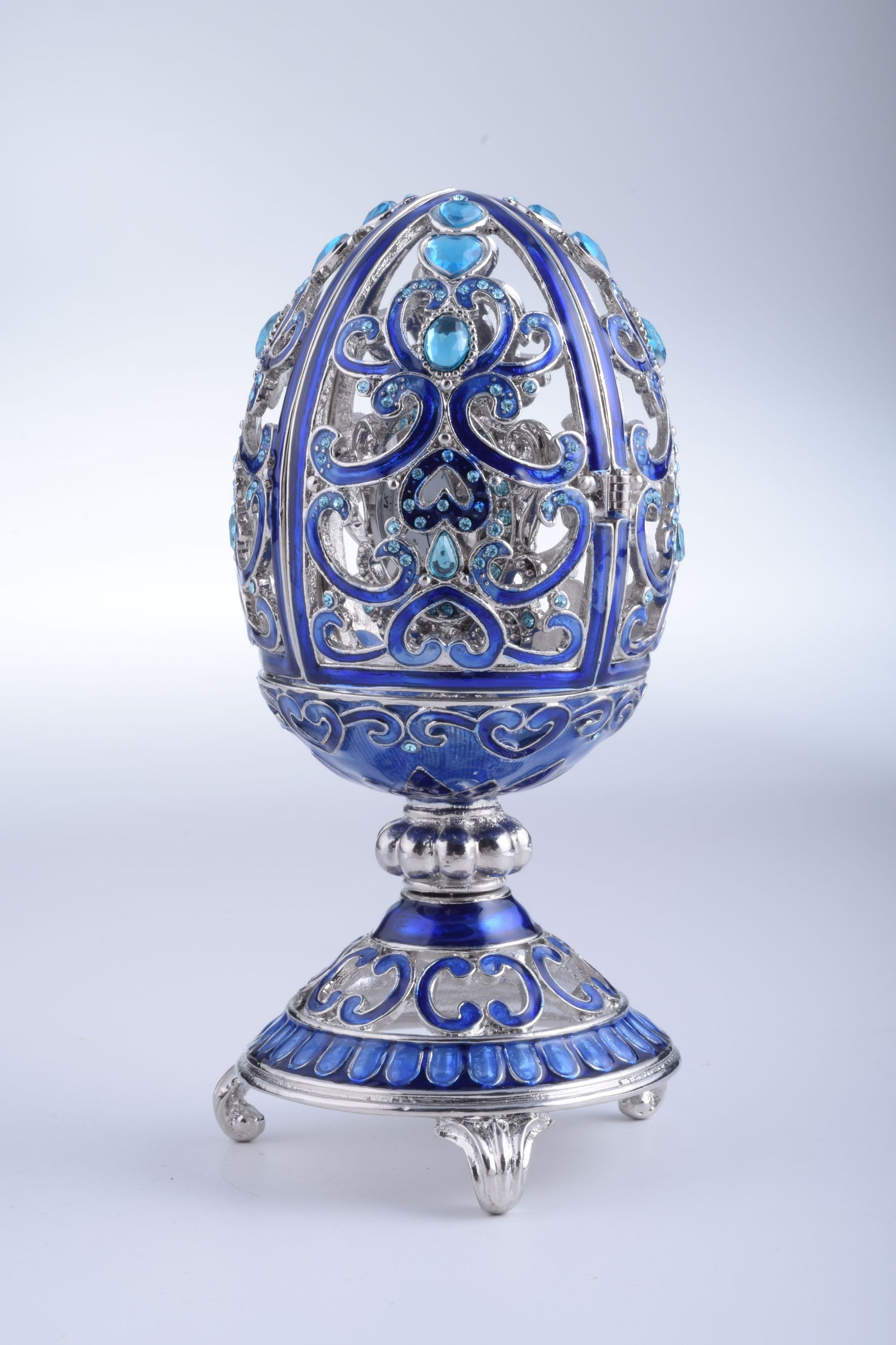 Keren Kopal Silver & Blue Faberge Egg