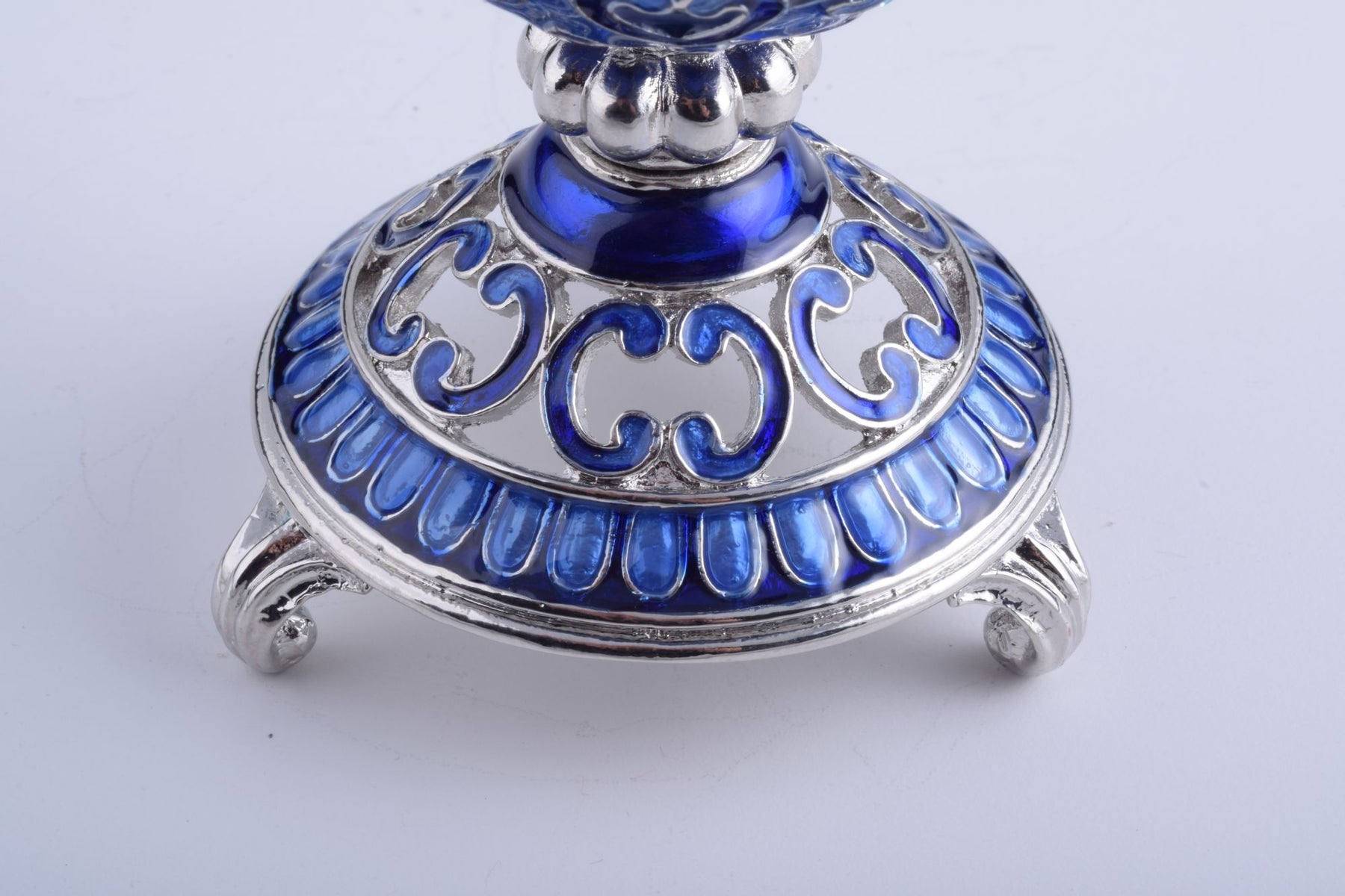 Keren Kopal Silver & Blue Faberge Egg