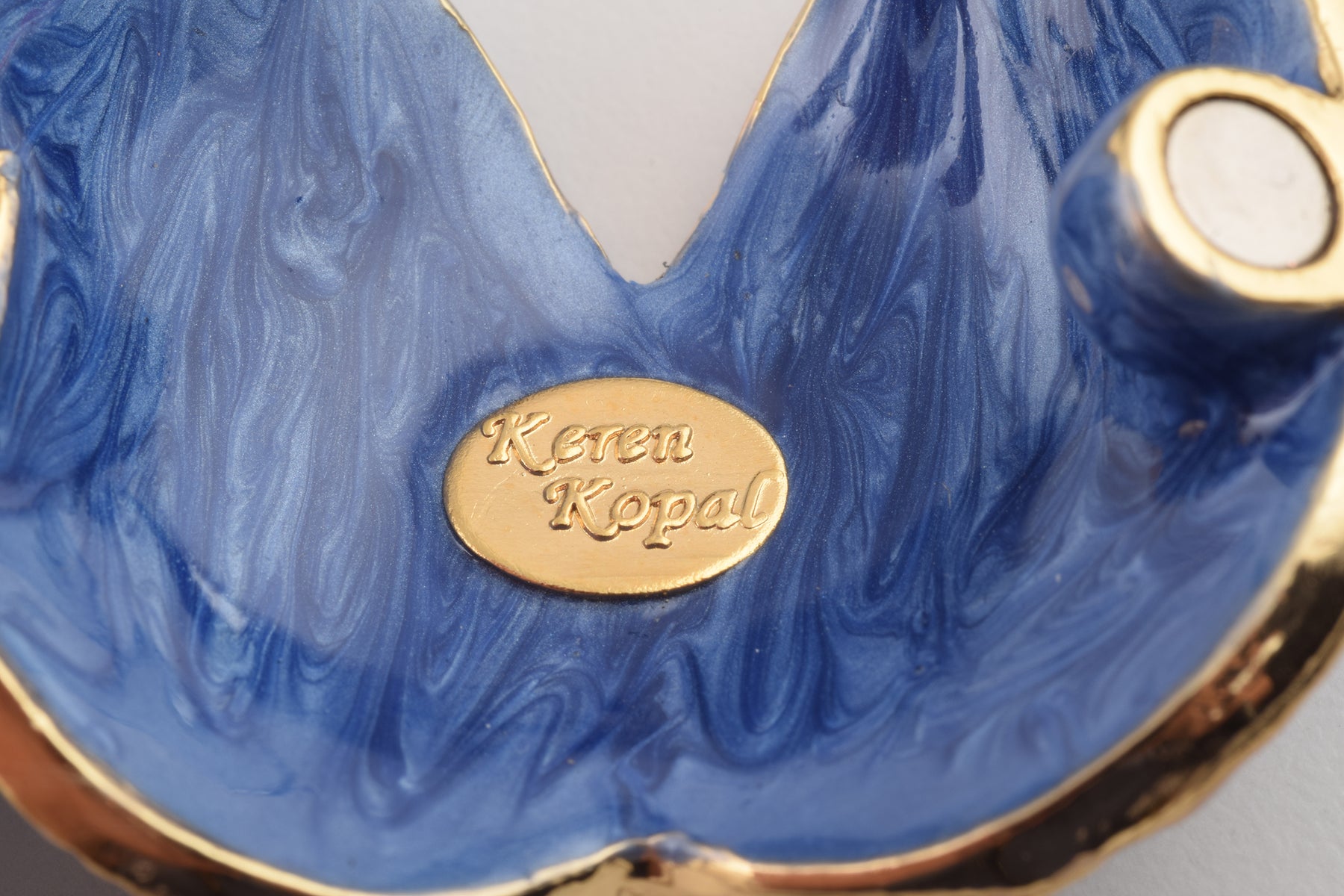 Keren Kopal Blue Owl with Clock