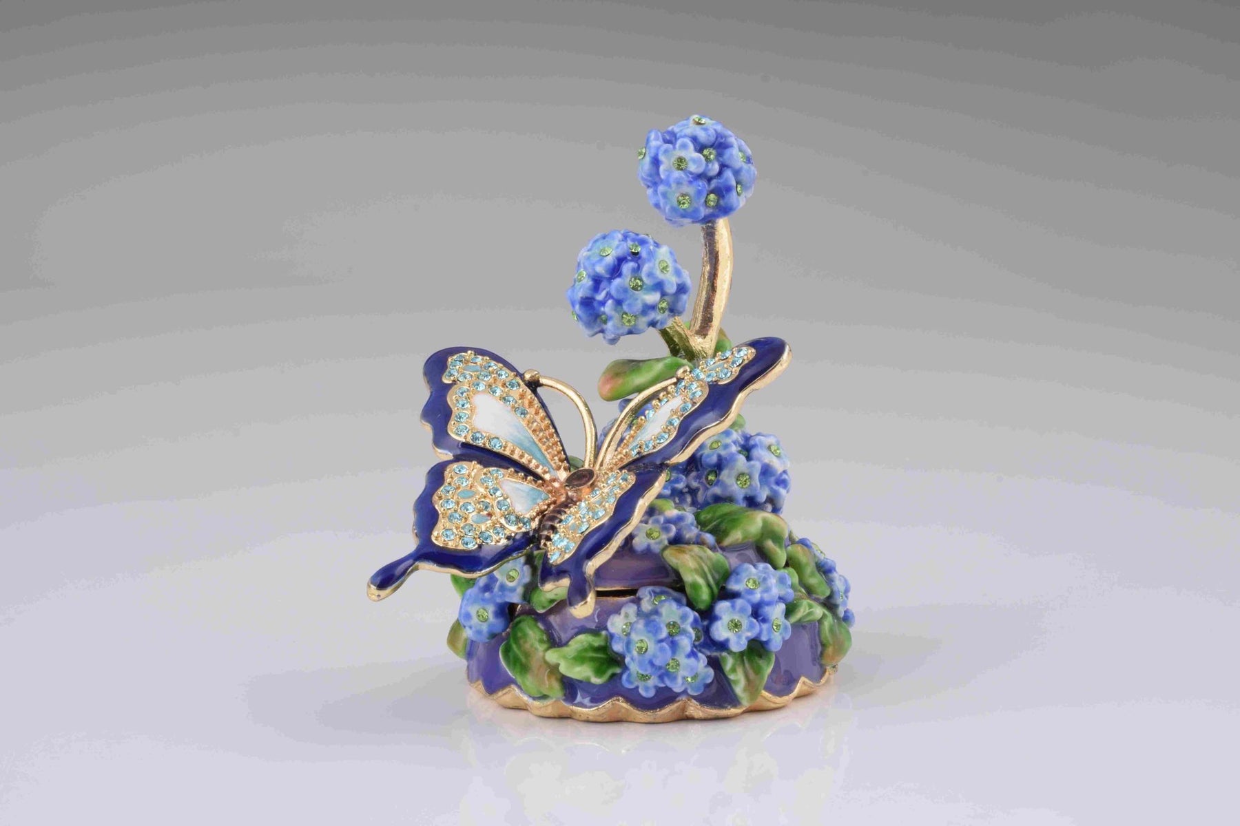 Keren Kopal Blue Butterfly on Flowers