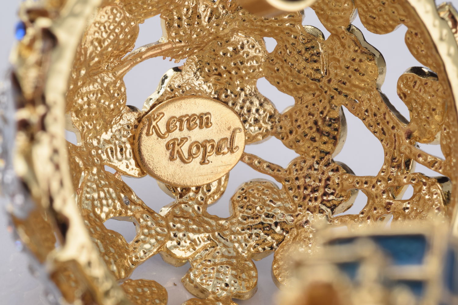 Keren Kopal Blue Faberge Egg with Car Inside