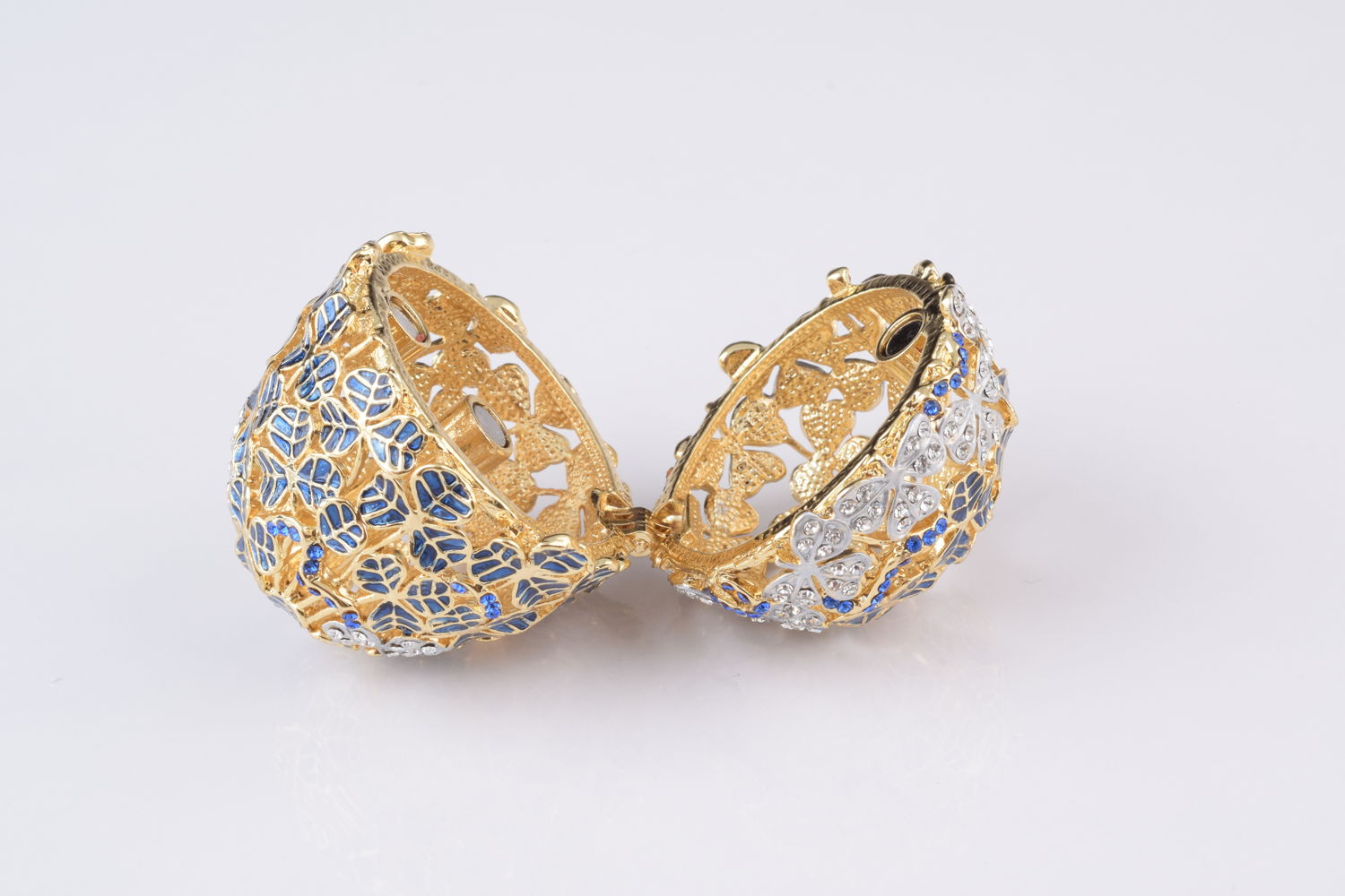 Keren Kopal Blue Faberge Egg with Car Inside