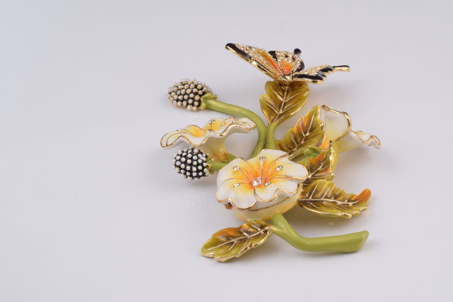 Keren Kopal Black & Orange Butterfly on Flowers