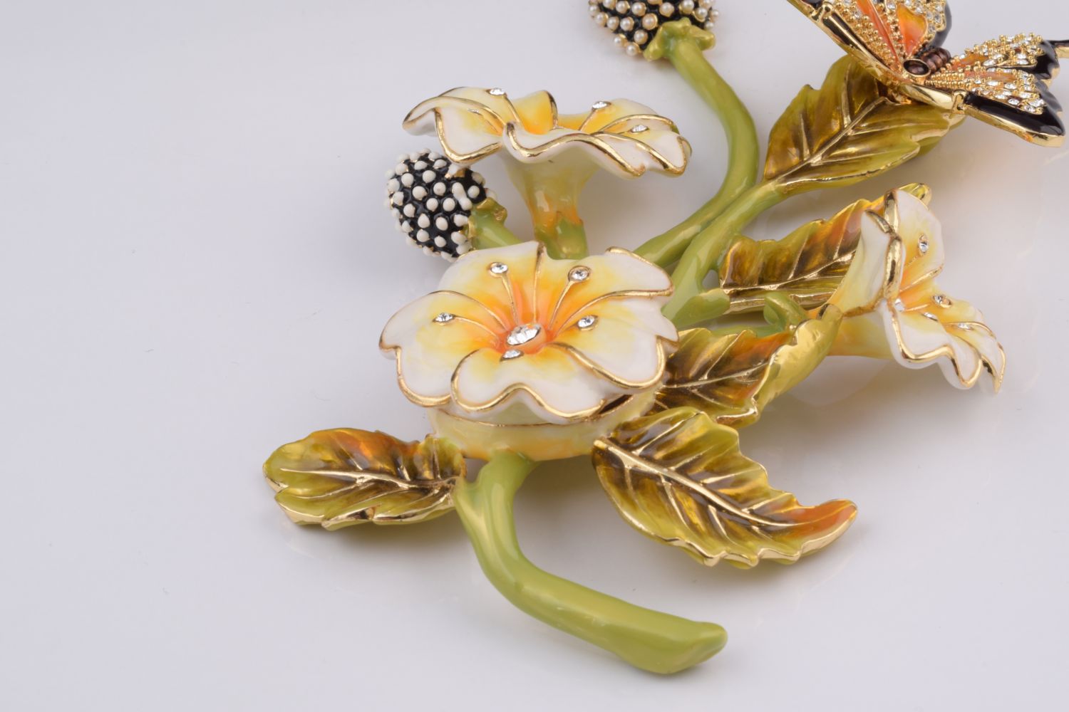 Keren Kopal Black & Orange Butterfly on Flowers