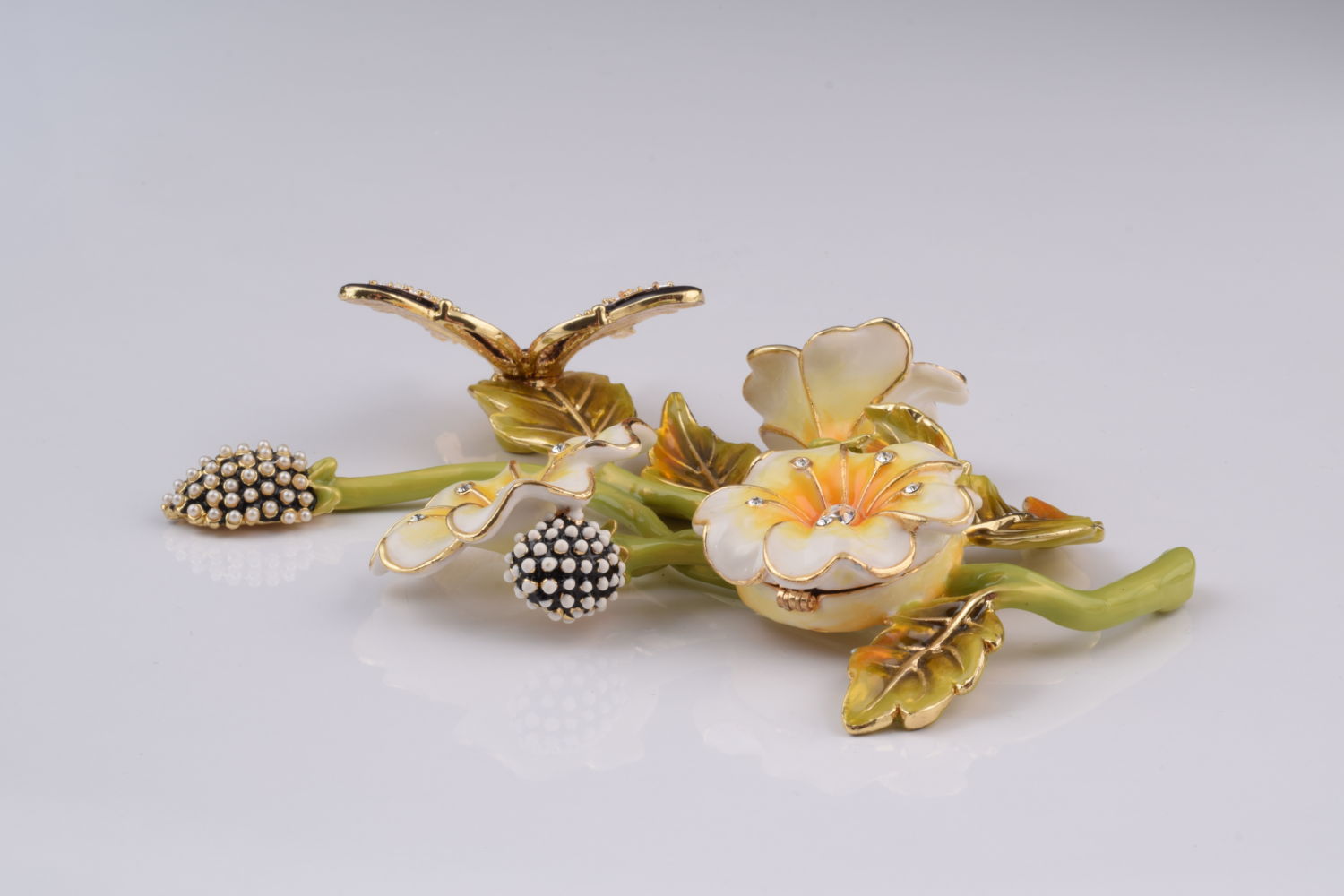 Keren Kopal Black & Orange Butterfly on Flowers