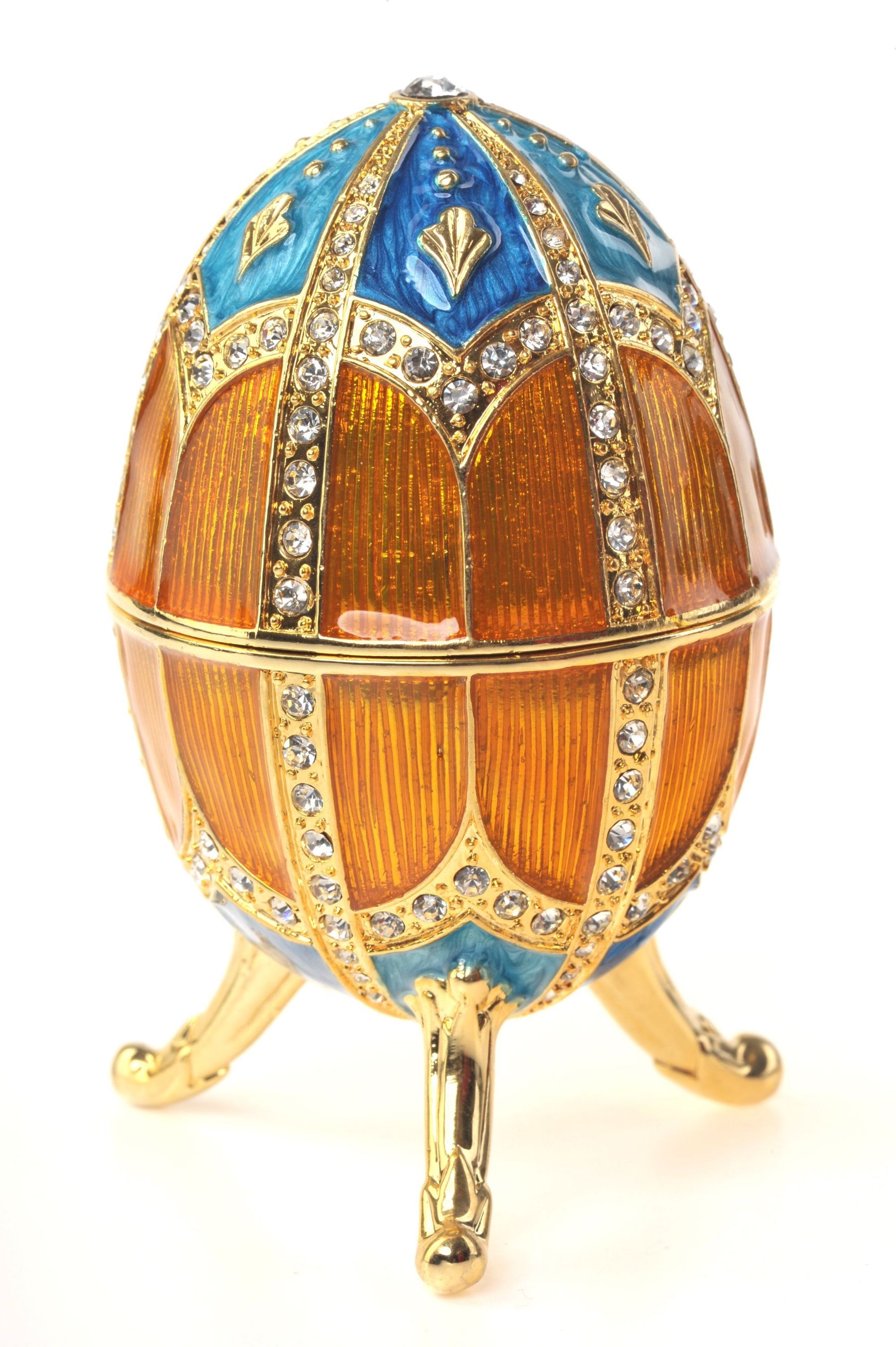 Keren Kopal Orange & Blue Faberge Egg