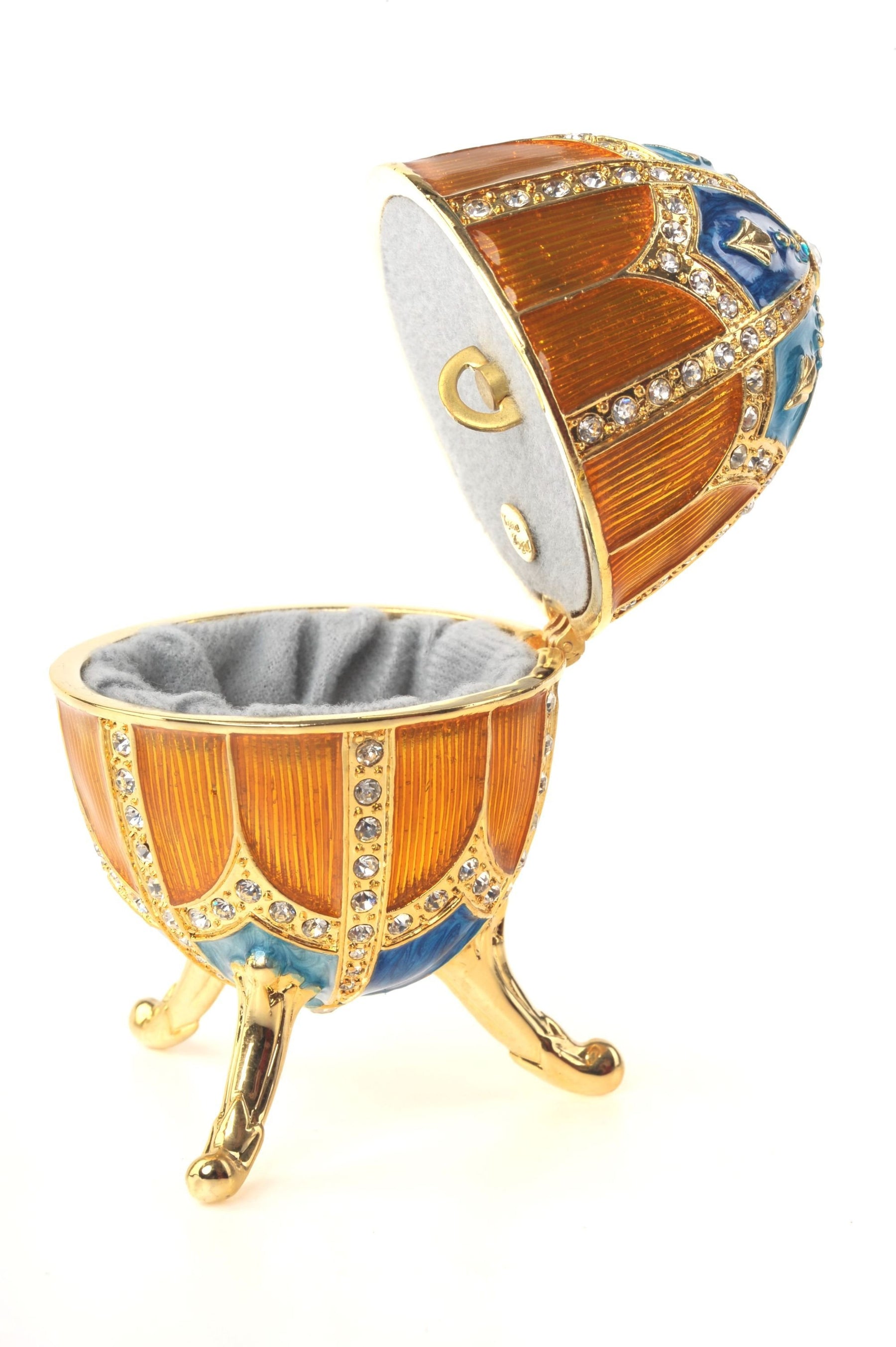 Keren Kopal Orange & Blue Faberge Egg