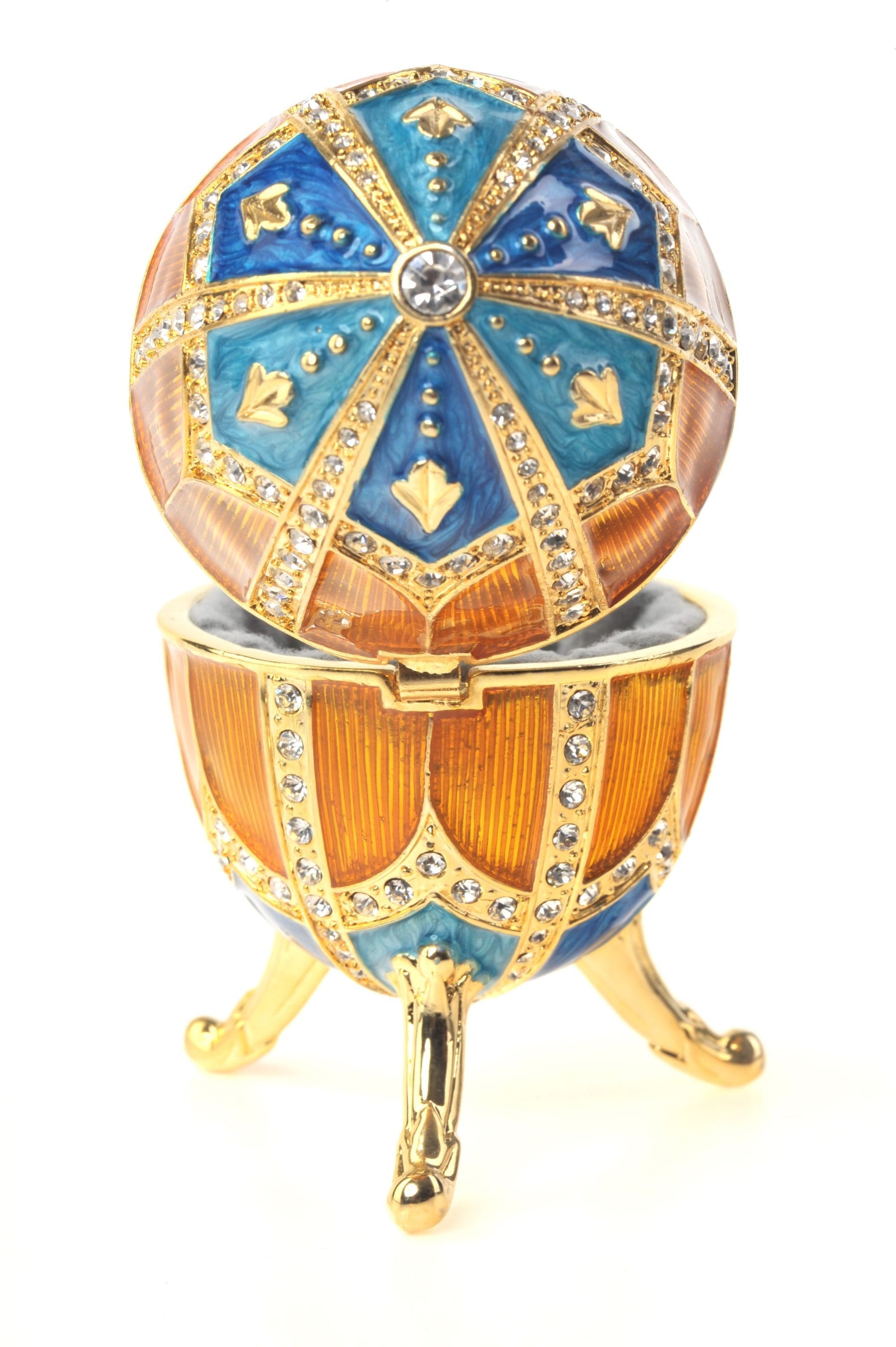 Keren Kopal Orange & Blue Faberge Egg