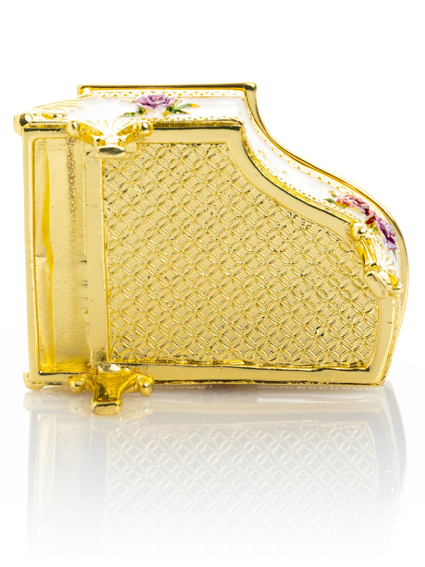 Keren Kopal White piano with flowers