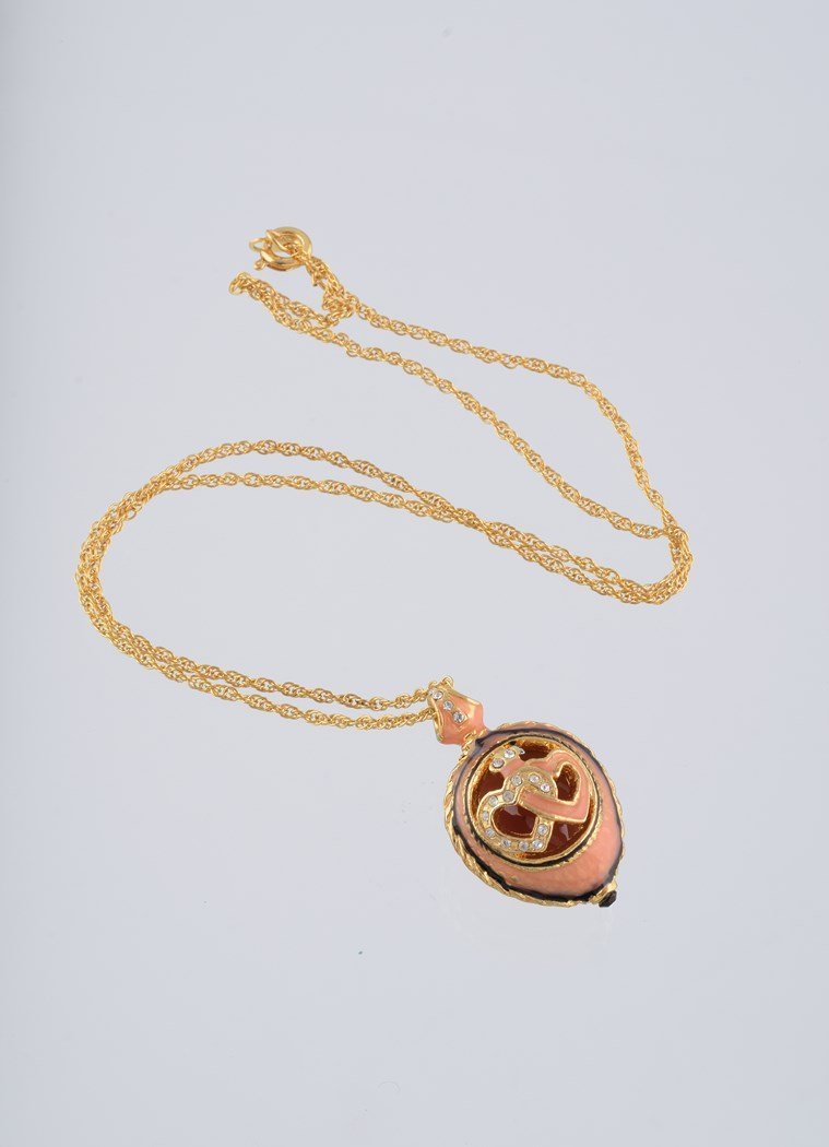 Keren Kopal Peach Love Egg Pendant Necklace